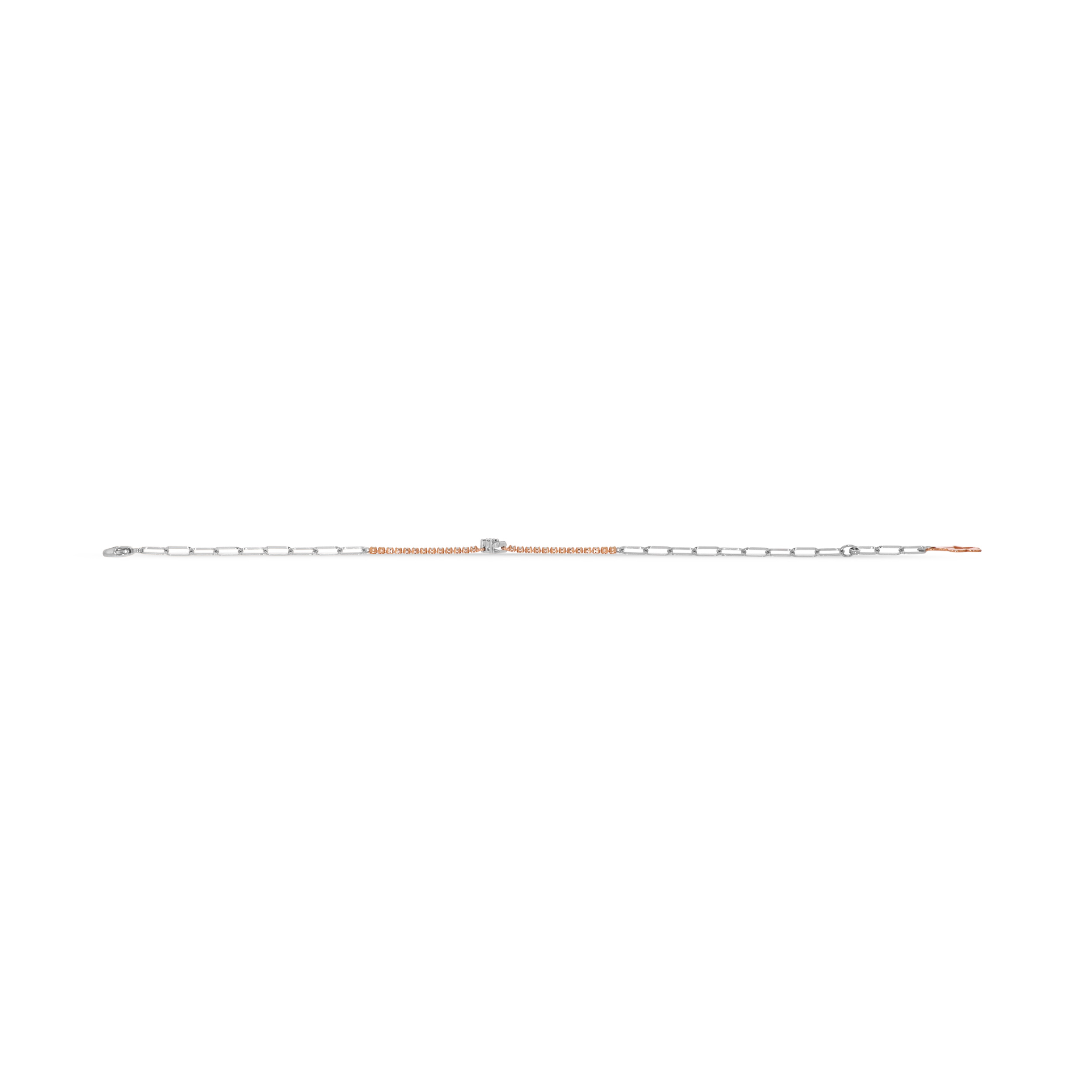 Elegant Dual Tone Platinum Bracelet - Senco Gold and Diamonds