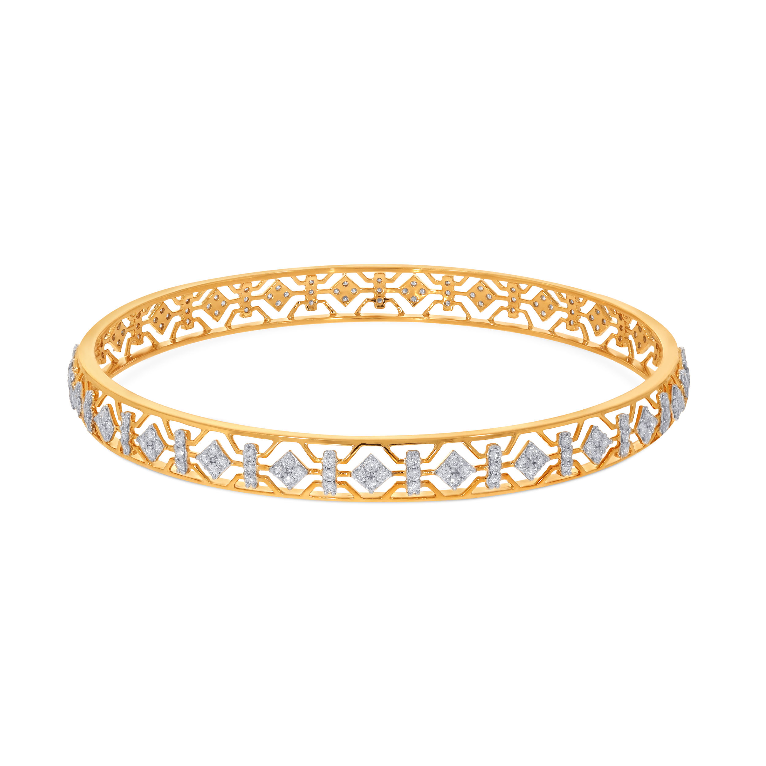 Lumina Lattice Diamond Bangle - Senco Gold and Diamonds