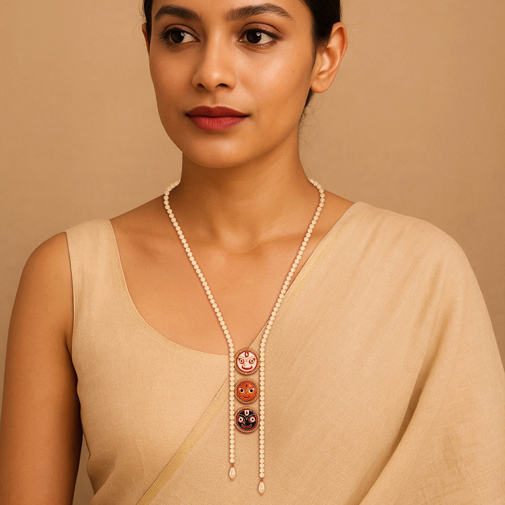 Chariot Motif Gold Necklace - Senco Gold and Diamonds