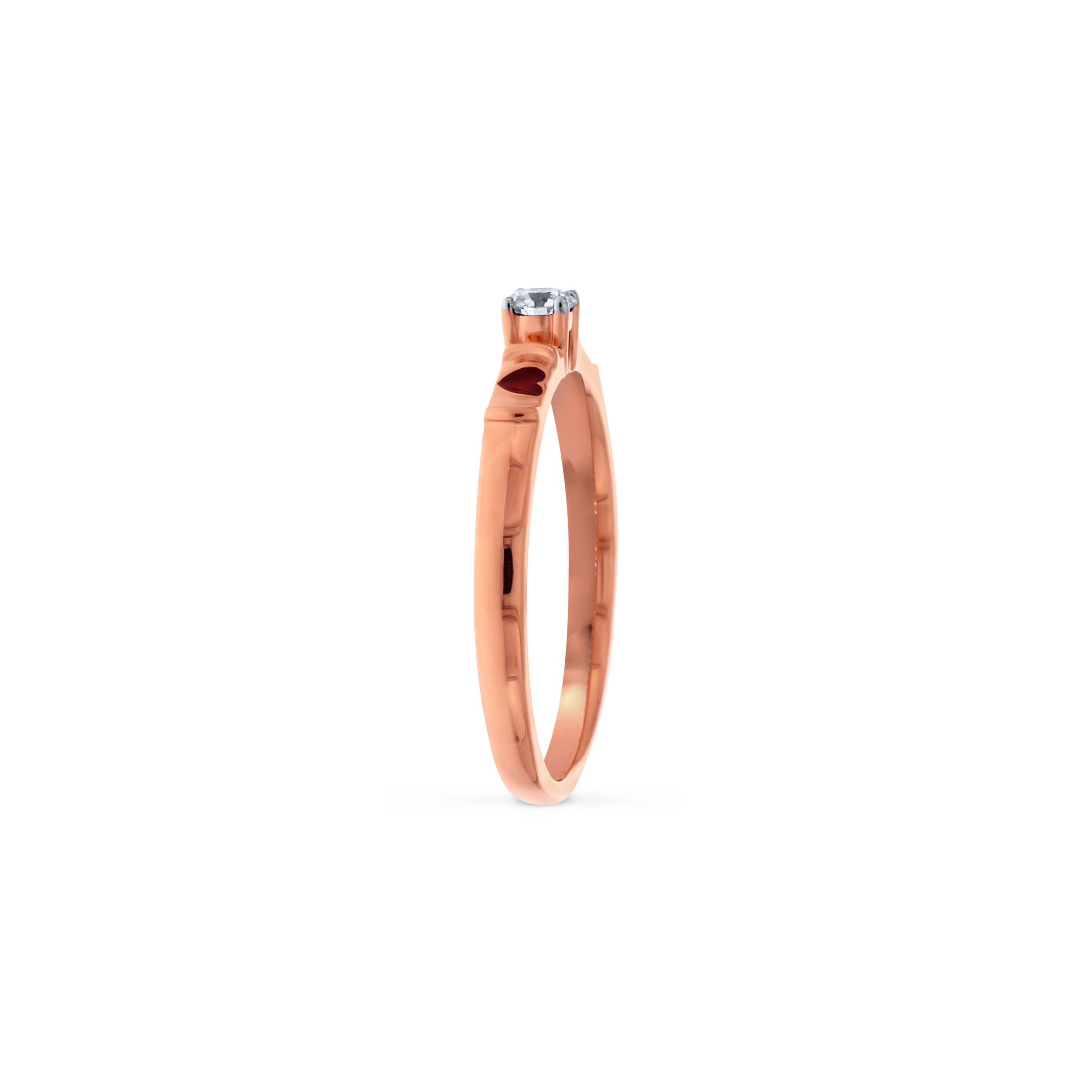 Dual Sweethearts Solitaire Ring - Senco Gold and Diamonds