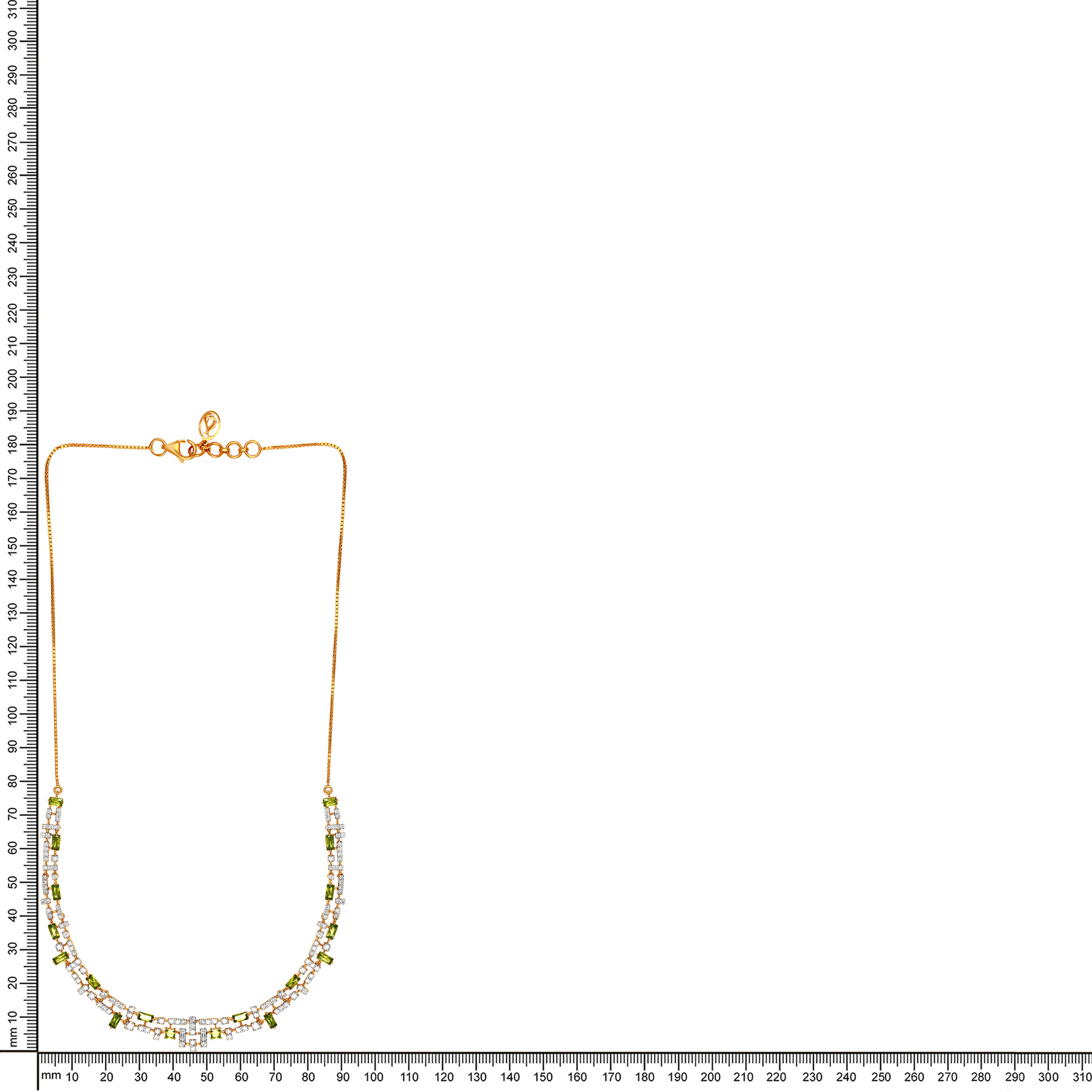 Lime Allure Diamond Gold Necklace - Senco Gold and Diamonds