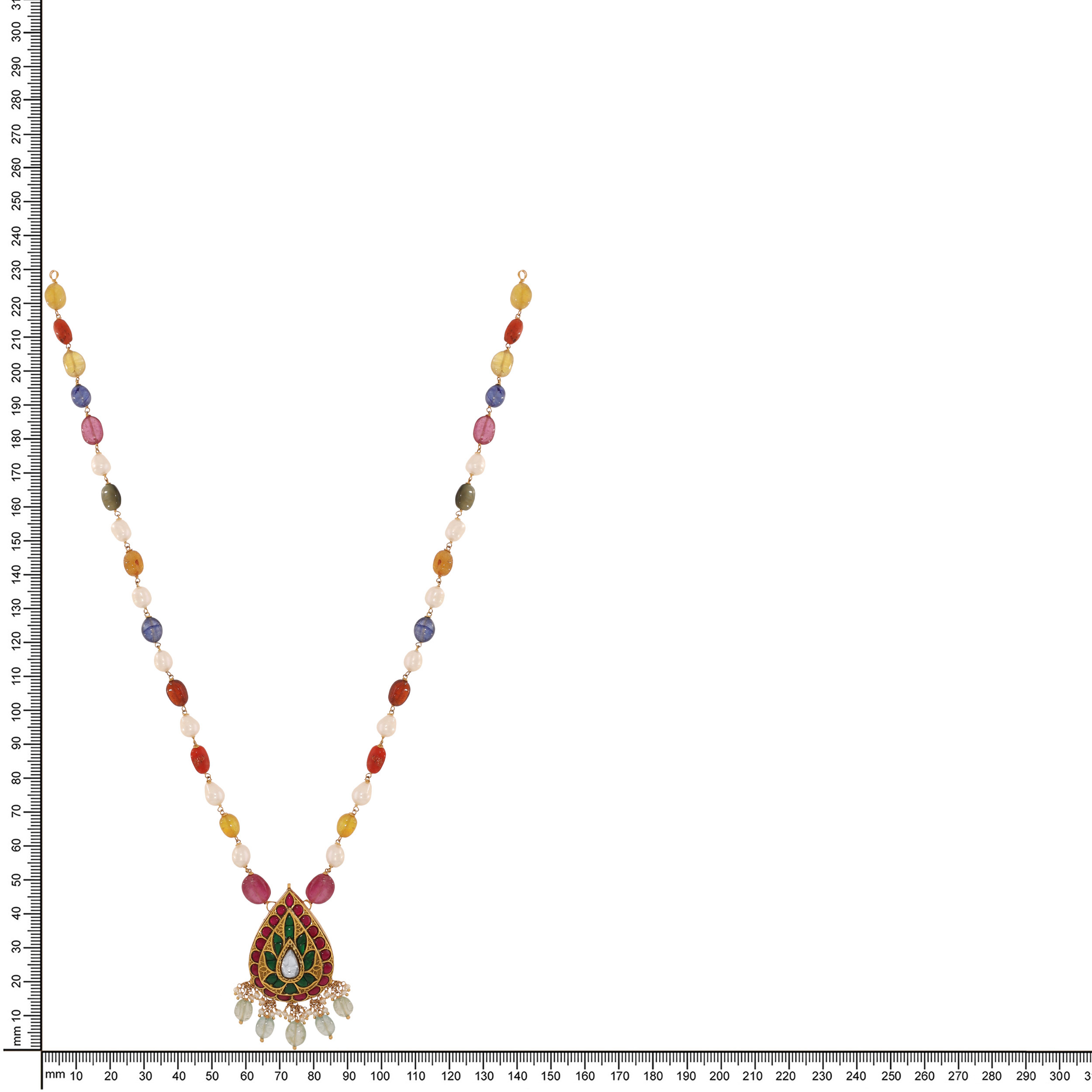 22K Yellow Gold Kundan Necklace-GN-D000788439 - Senco Gold and Diamonds