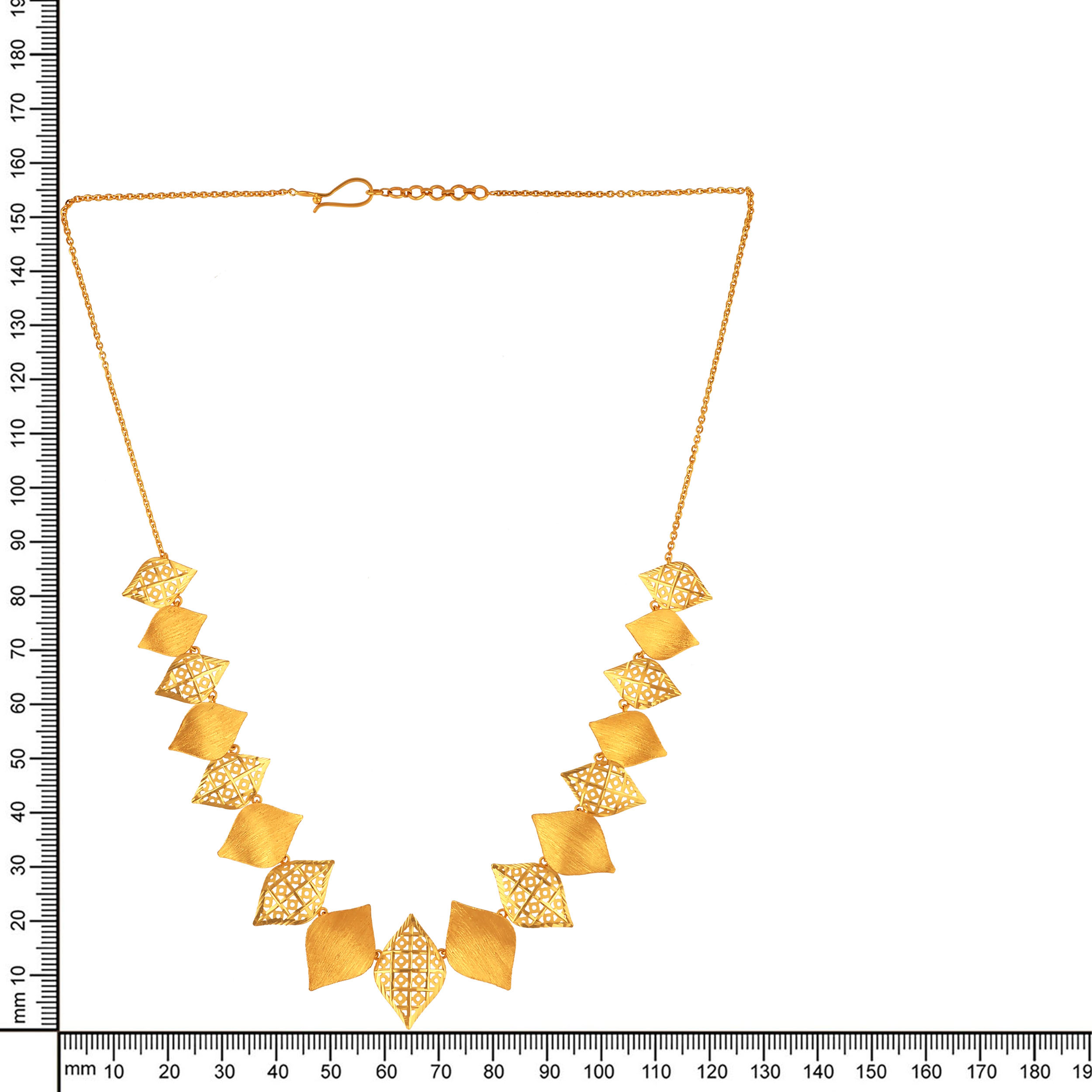 Ornate Leaffall Gold Necklace - Senco Gold and Diamonds