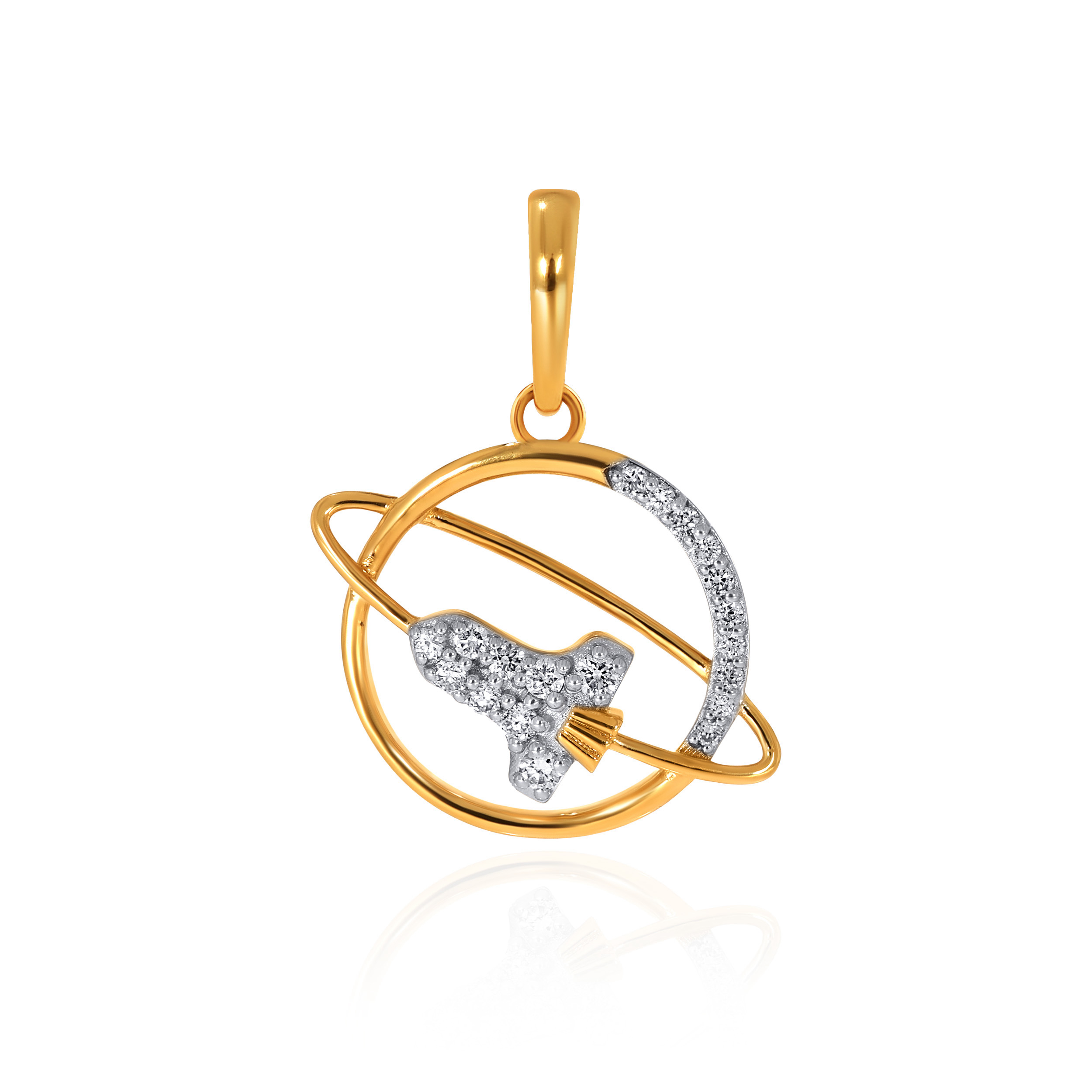  Orbital Dream Diamond Pendant - Senco Gold and Diamonds