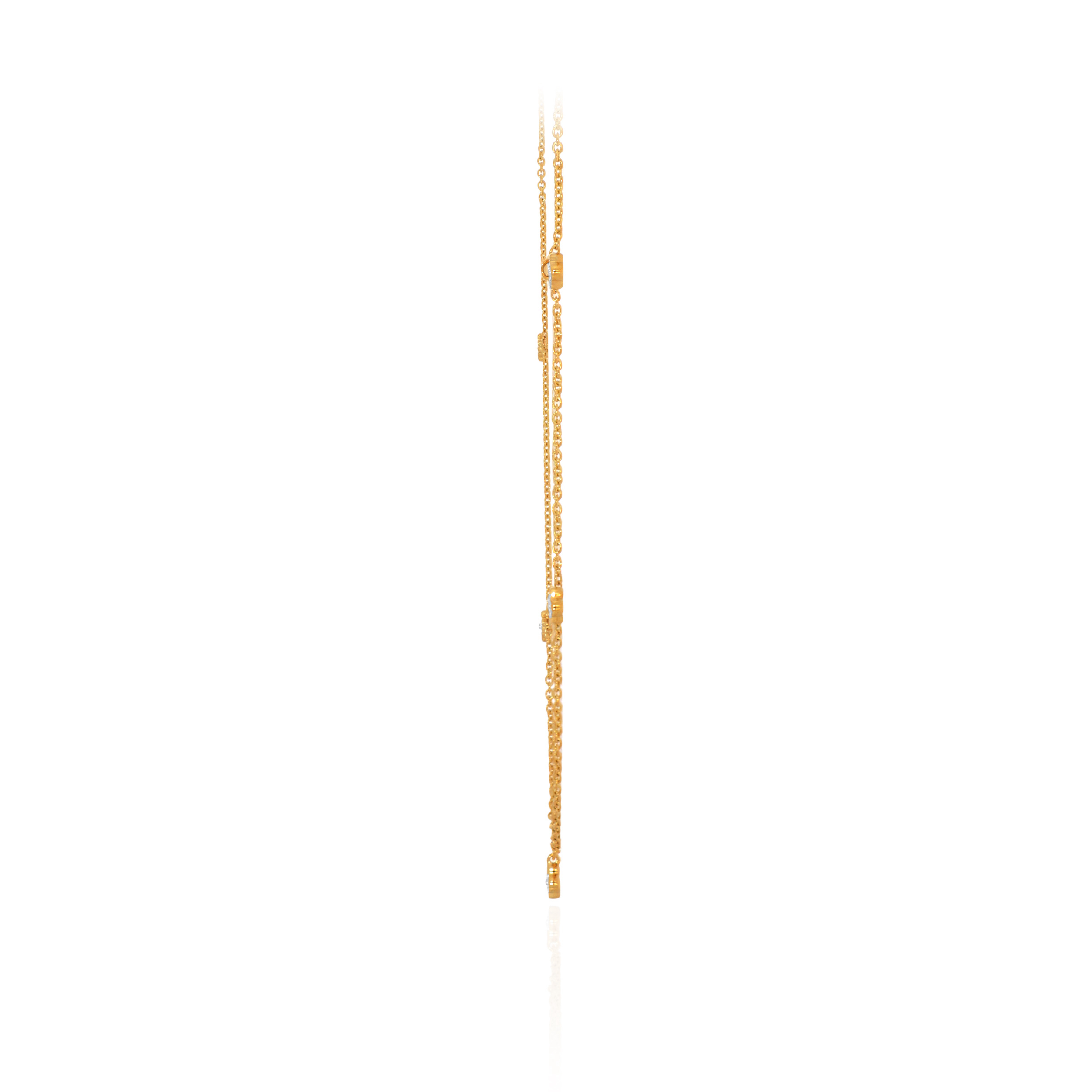 Cloverlight Station Diamond Gold Necklace - Senco Gold and Diamonds