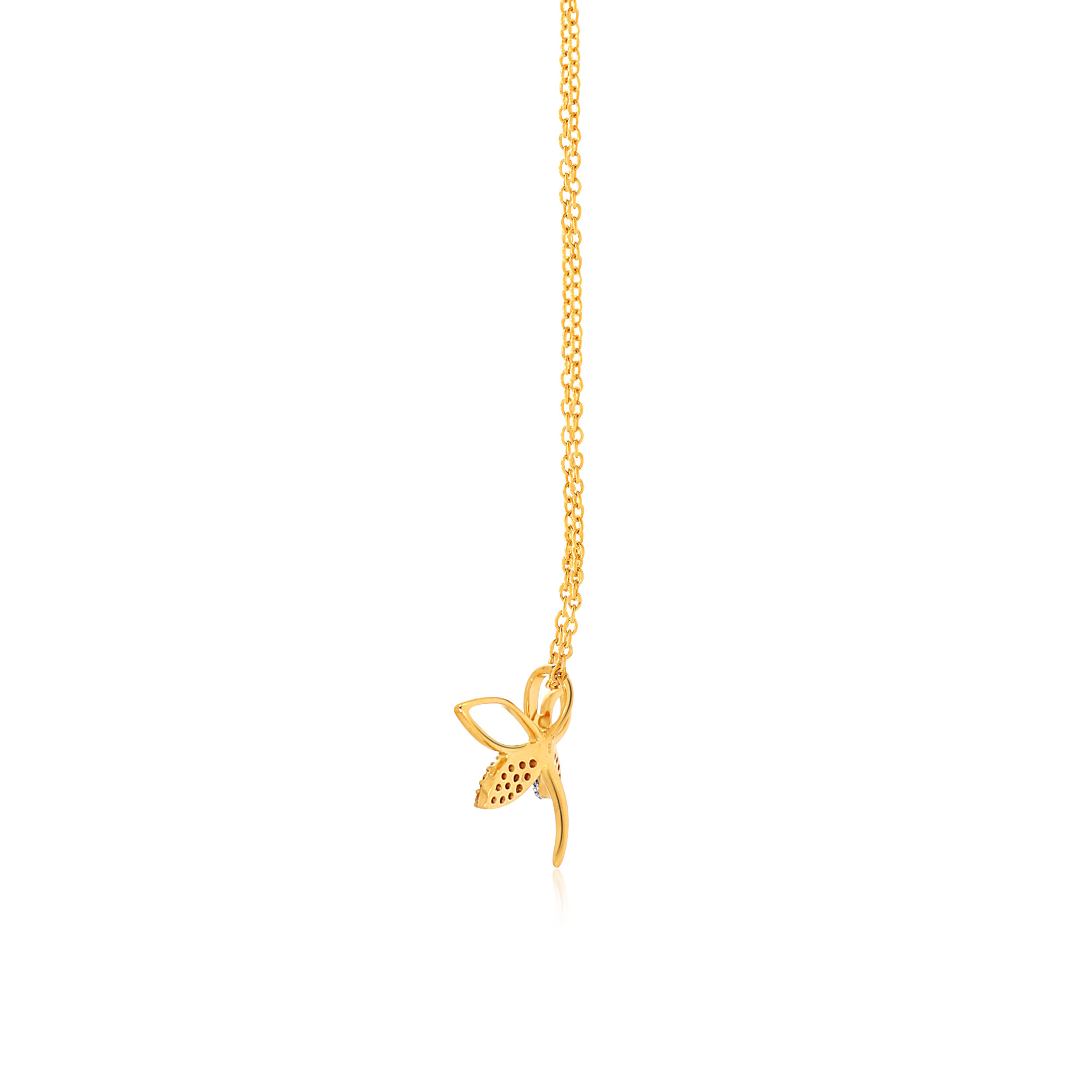 Fashionable Flight Diamond Chain Pendant - Senco Gold and Diamonds