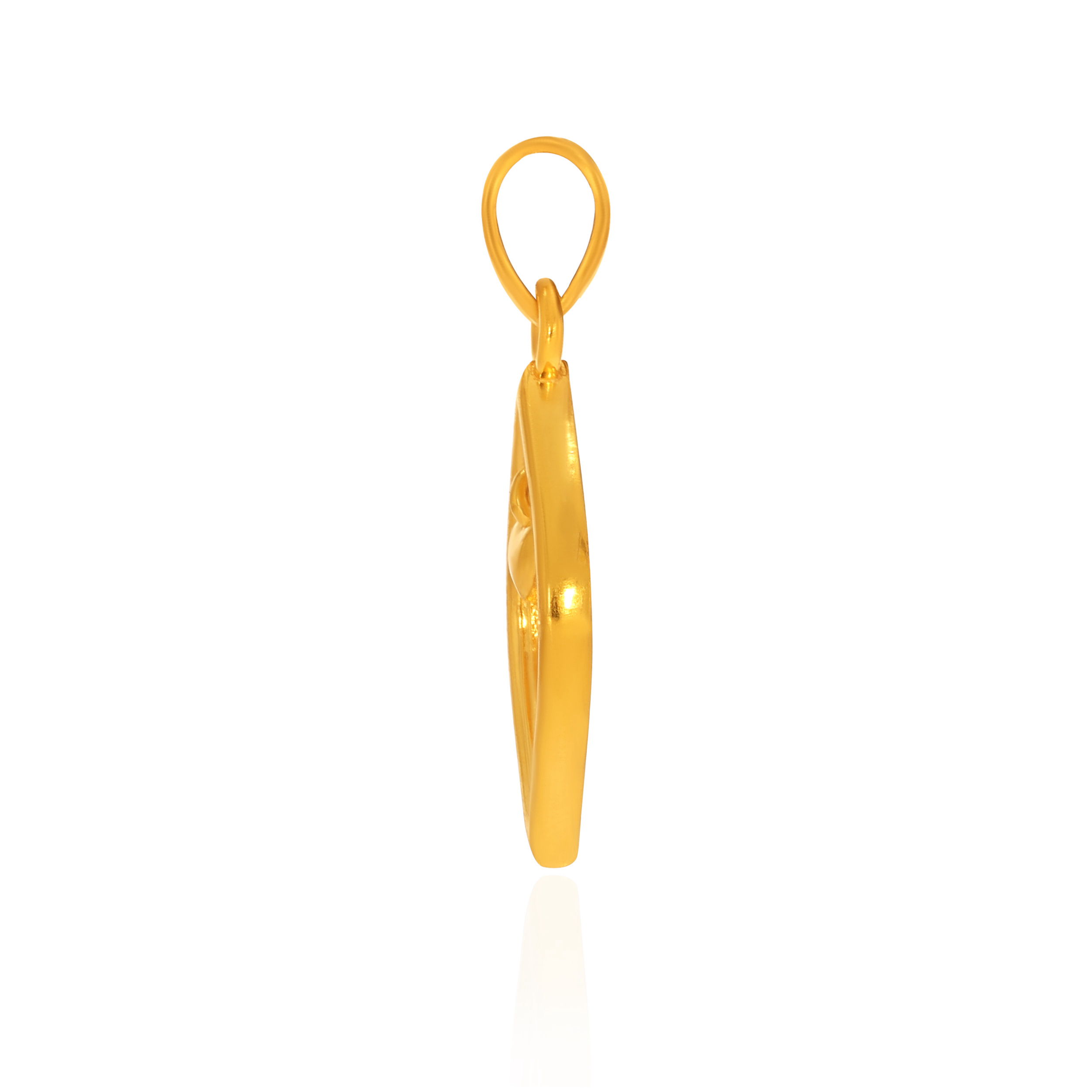 Marquise Heart Gold Pendant - Senco Gold and Diamonds