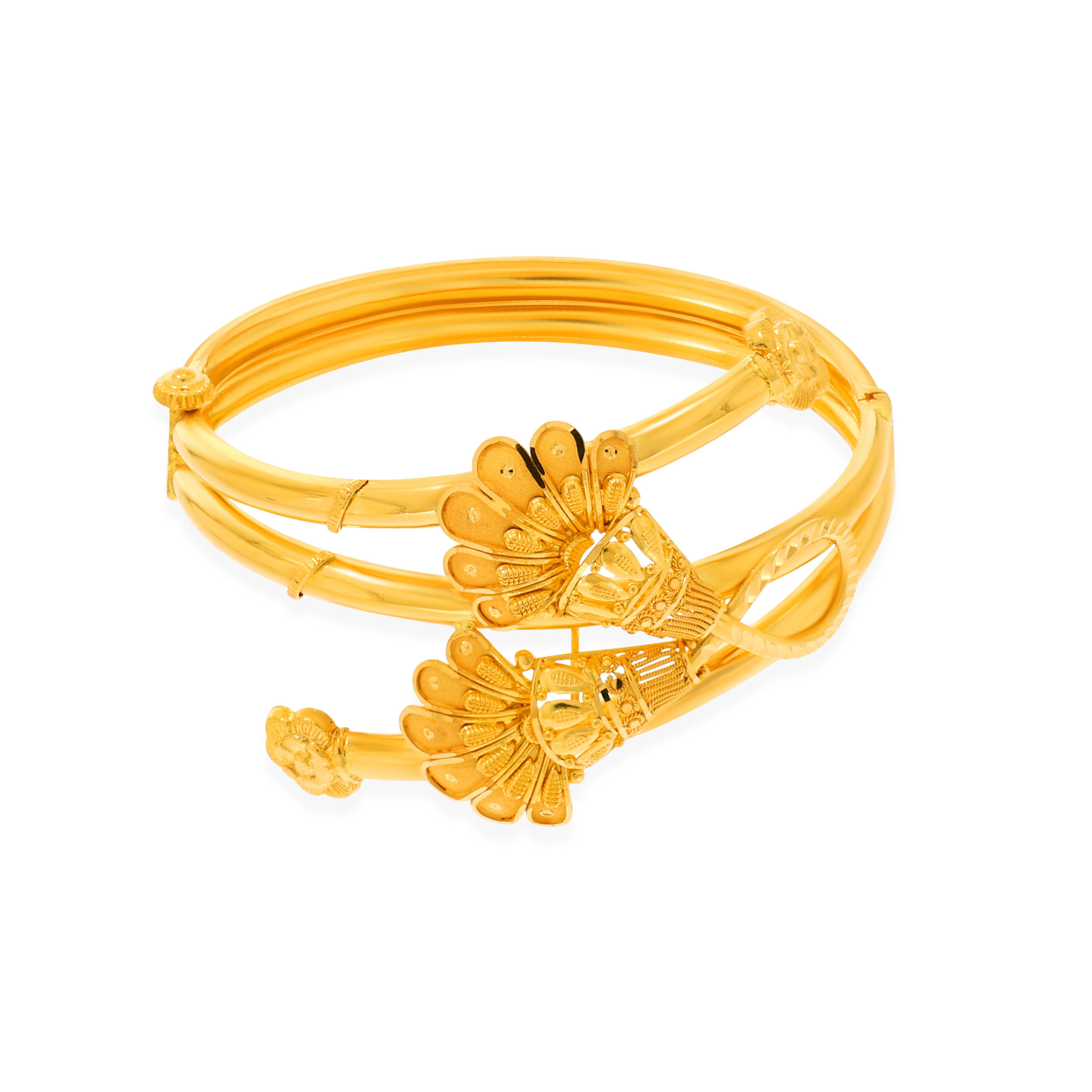 Dual Bouquet Gold Bracelet - Senco Gold and Diamonds