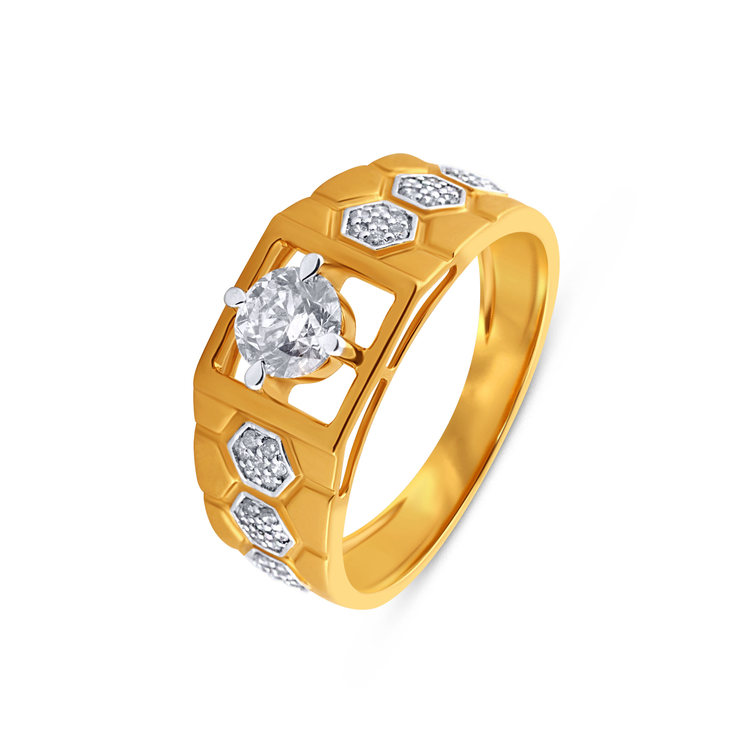GeoCore Solitaire Men's Diamond Ring - Senco Gold and Diamonds