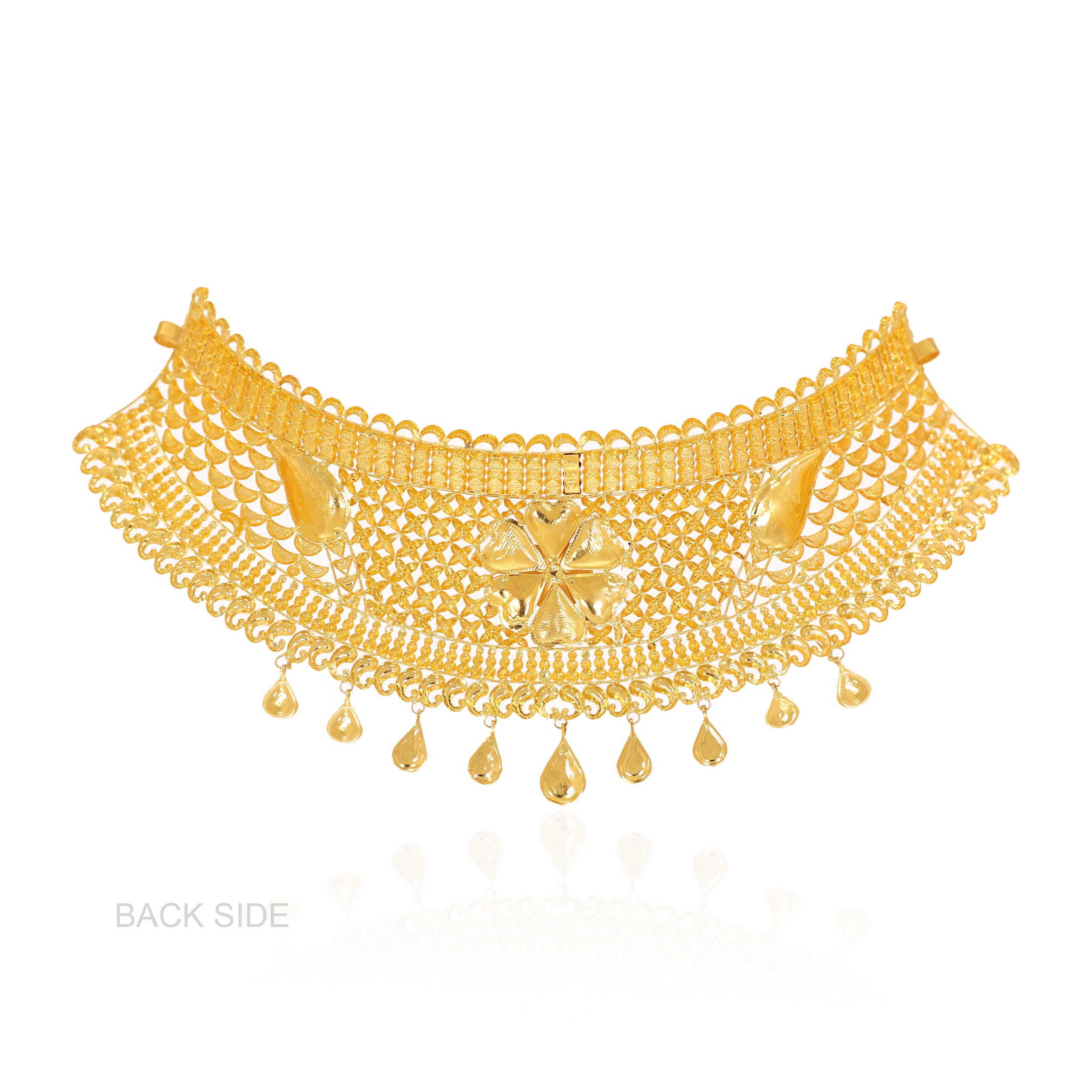 Classic Festive Gold Choker Necklace - Senco Gold and Diamonds
