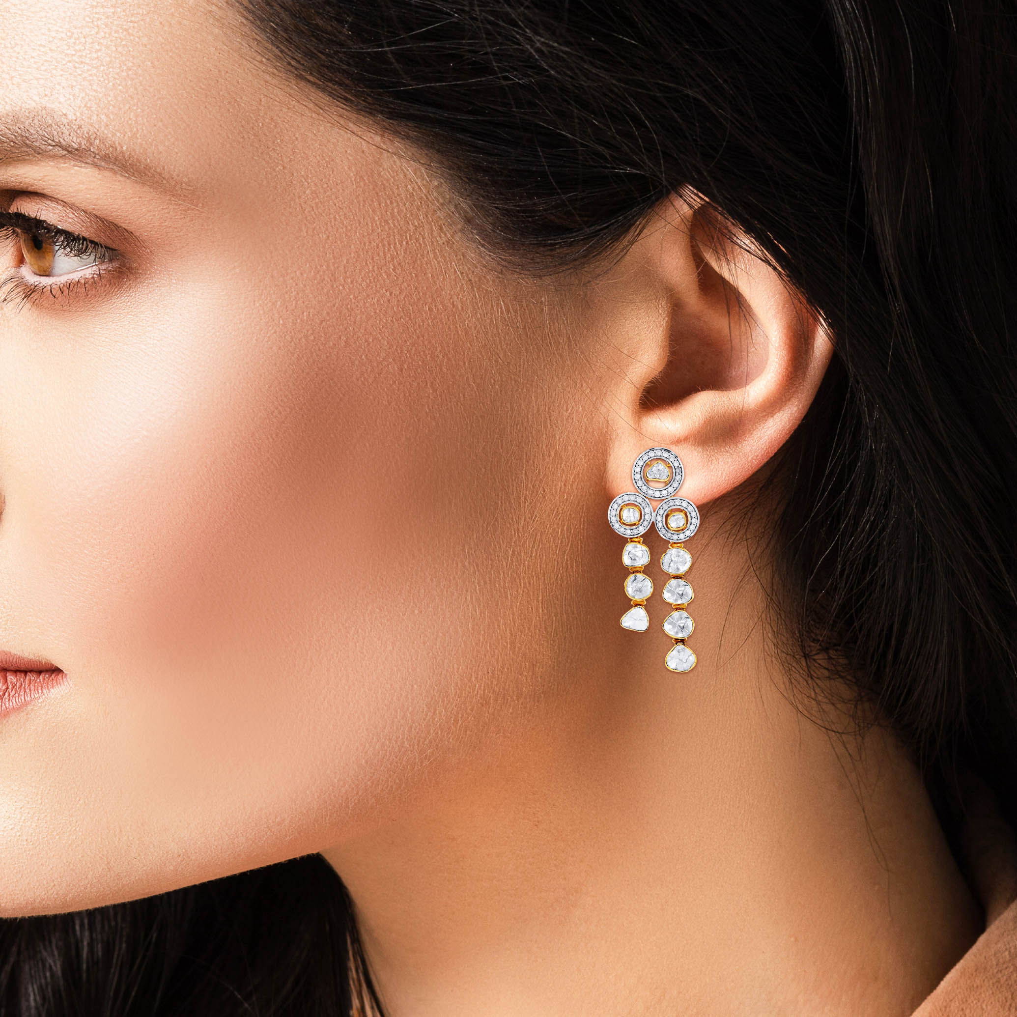 Shimmer Trail Diamond Earrings - Senco Gold and Diamonds