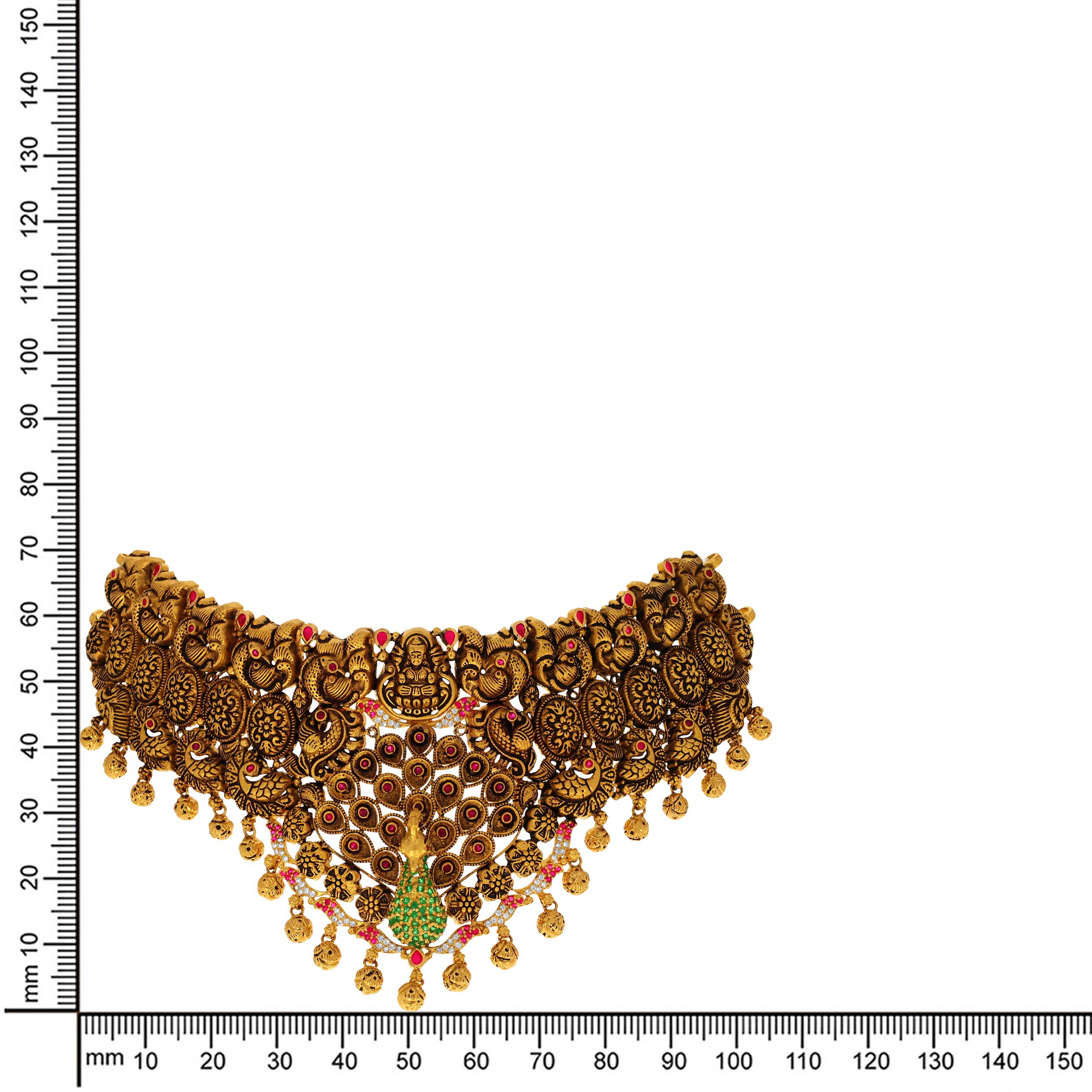 Darbar Glow Gold Choker - Senco Gold and Diamonds