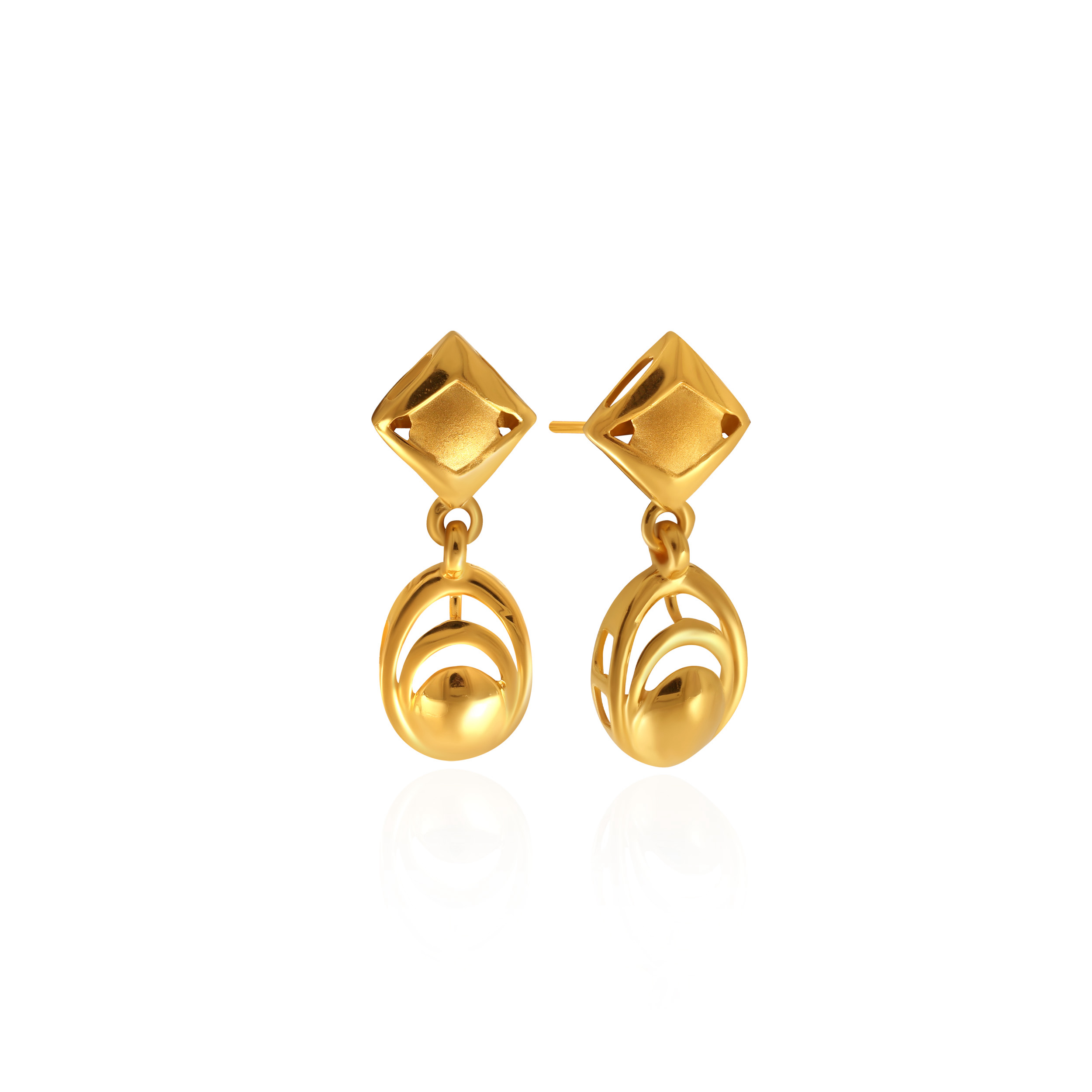 Everyday Style Gold Drop Earrings - Senco Gold and Diamonds