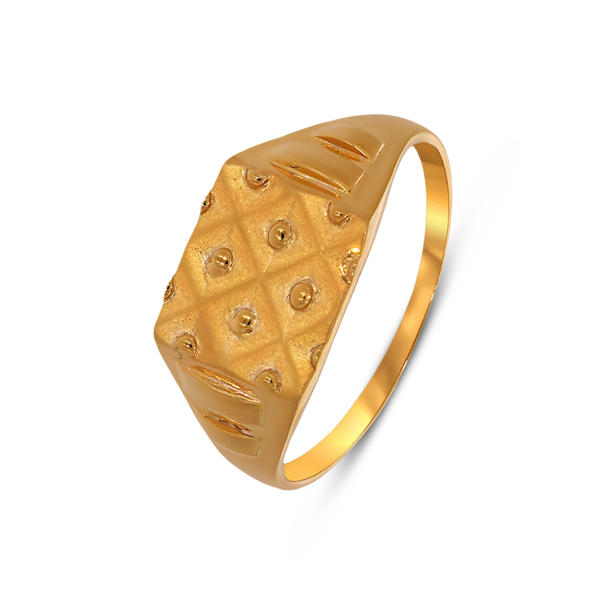 Classic Edge Men's Gold Ring - Senco Gold and Diamonds