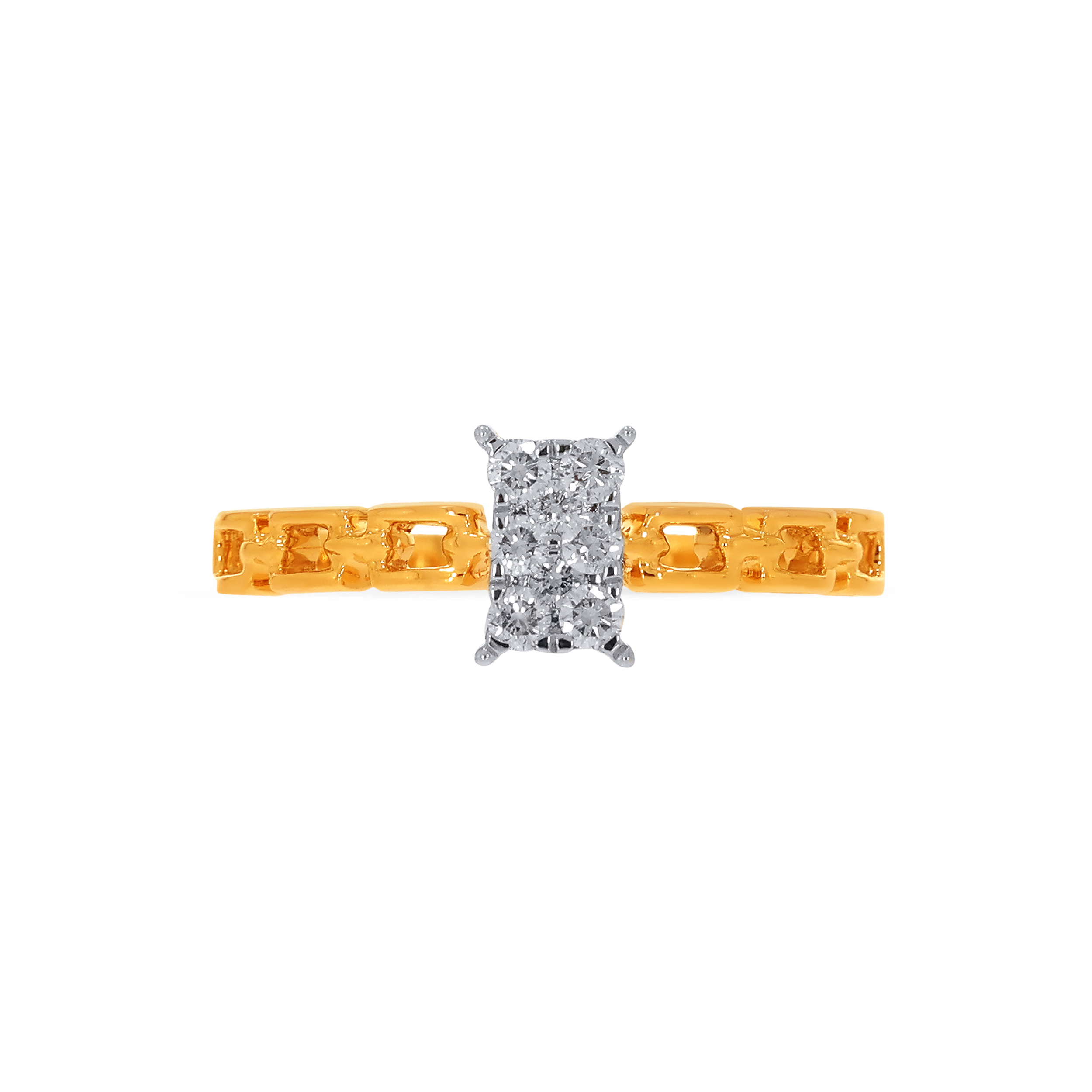 18K Yellow Gold Diamond Ring-DLR-D000772736 - Senco Gold and Diamonds