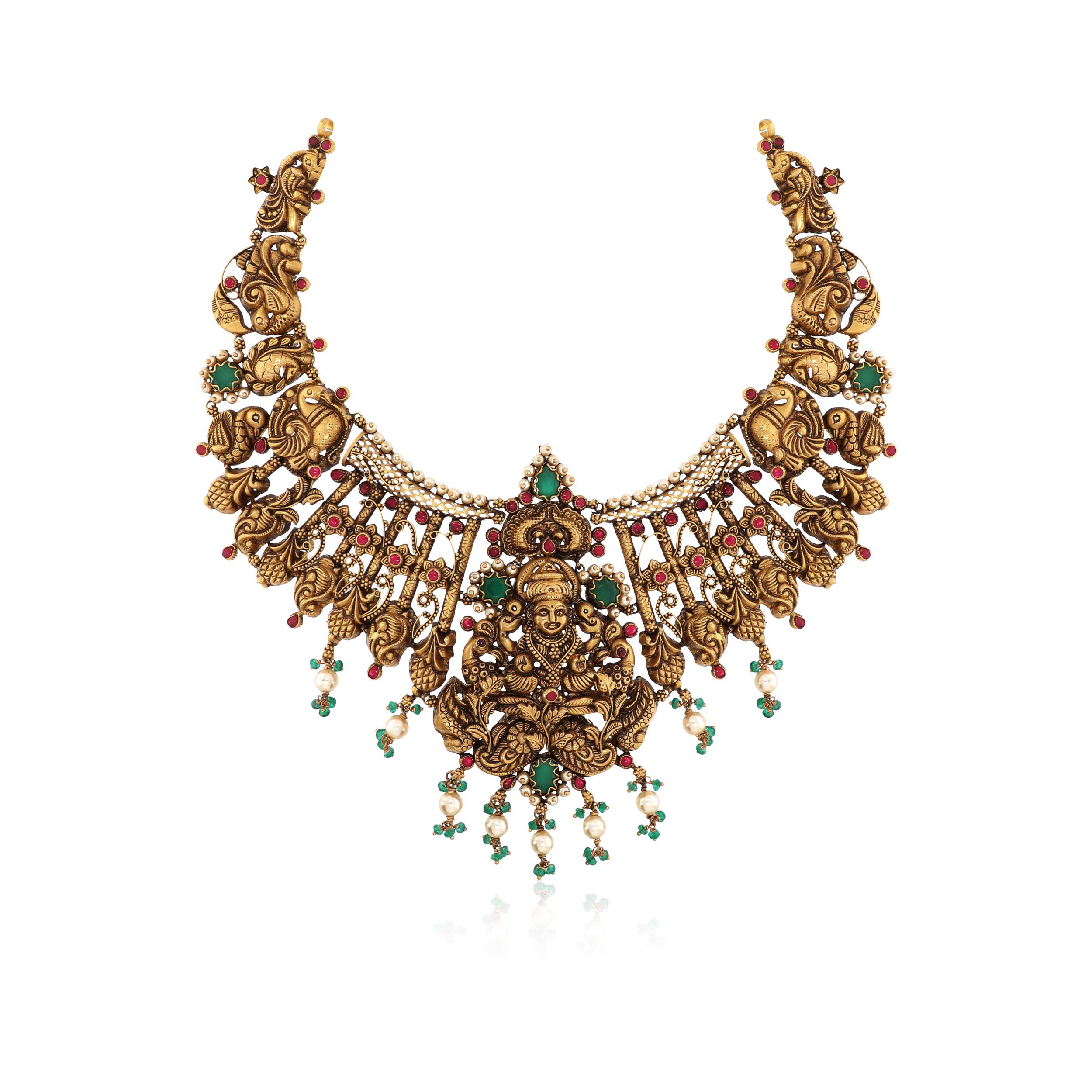 Blessed Radiance Antique Gold Necklace - Senco Gold and Diamonds