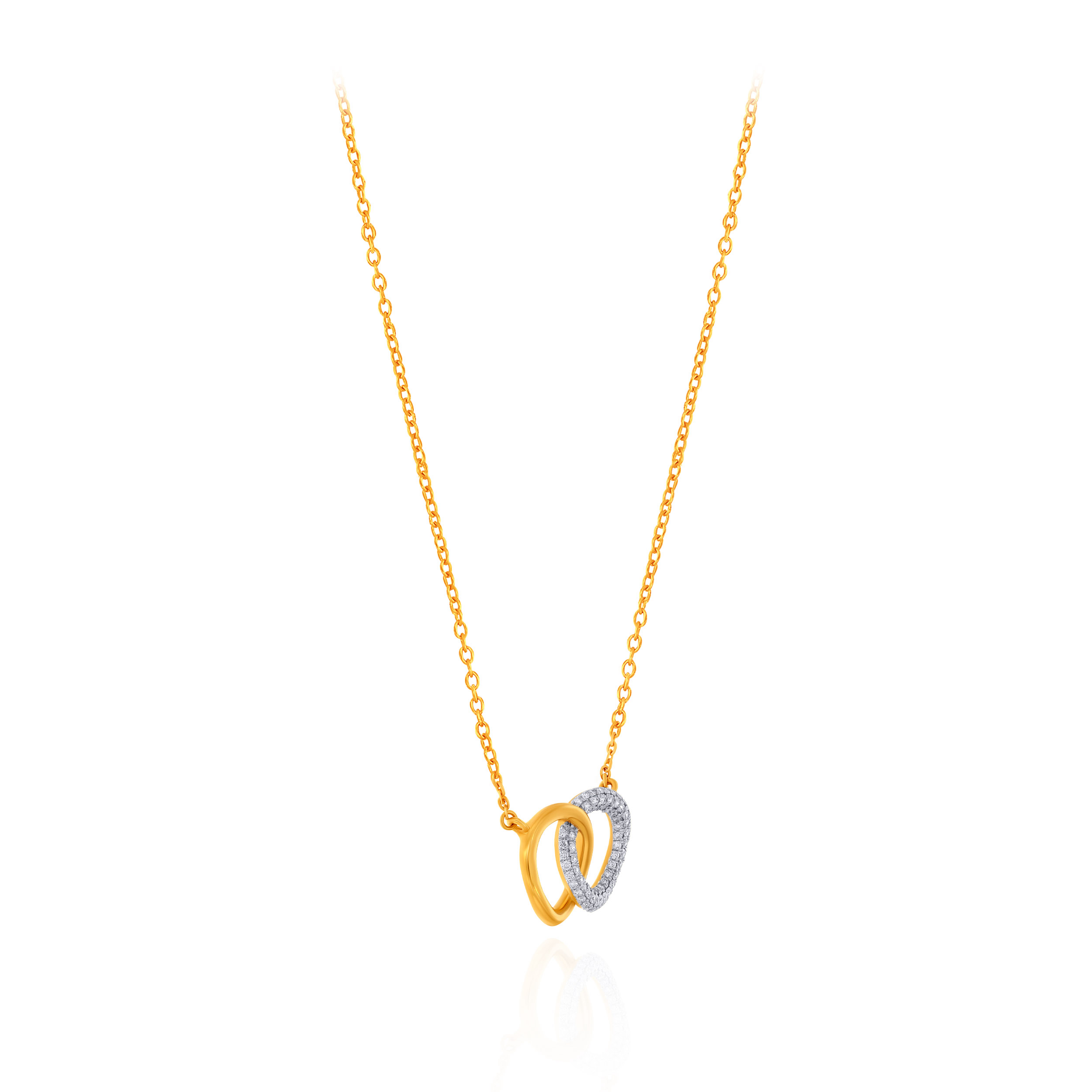 Serene Loop Diamond Chain Pendant
 - Senco Gold and Diamonds