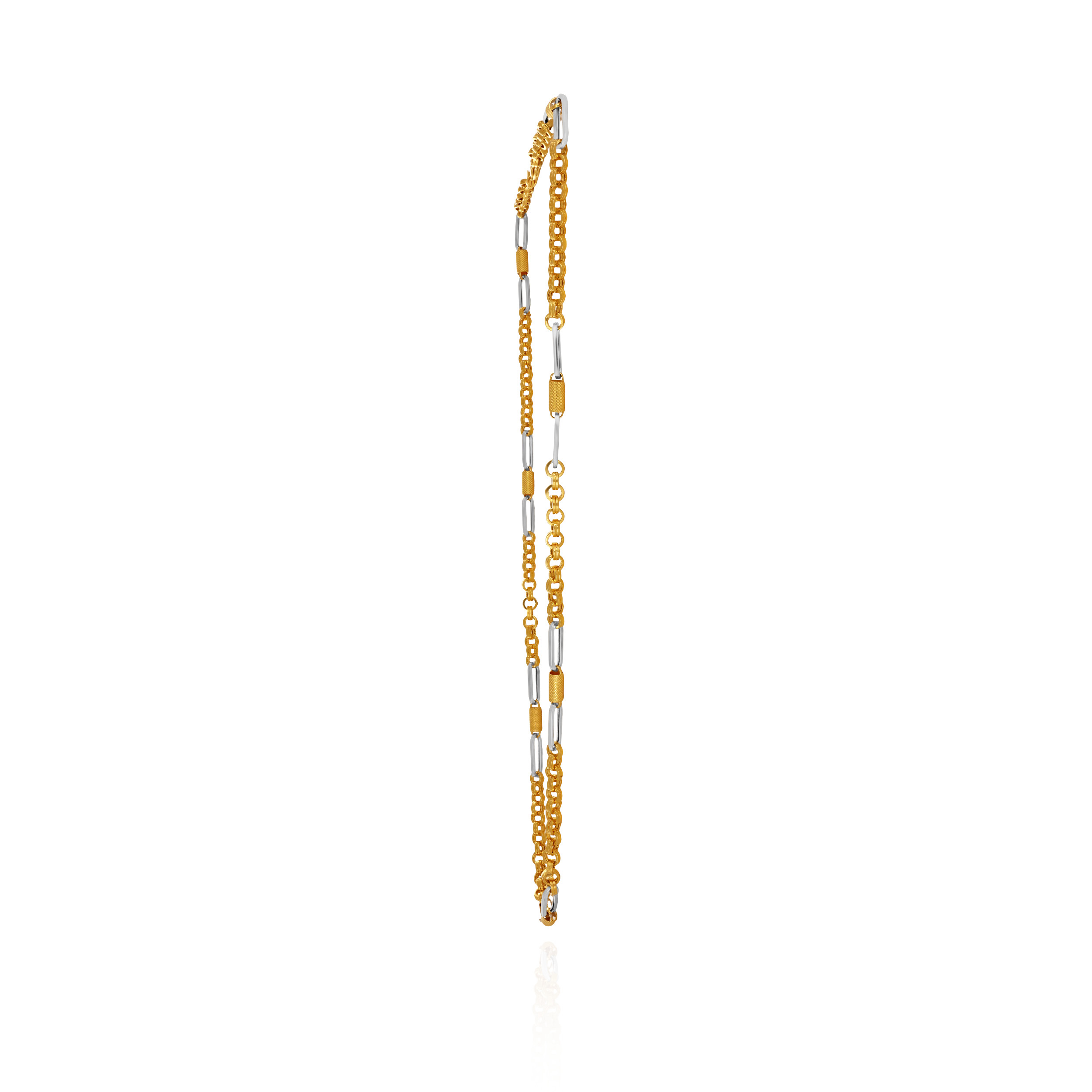 Solaris Dual-Tone Men's Gold Chain - Senco Gold and Diamonds