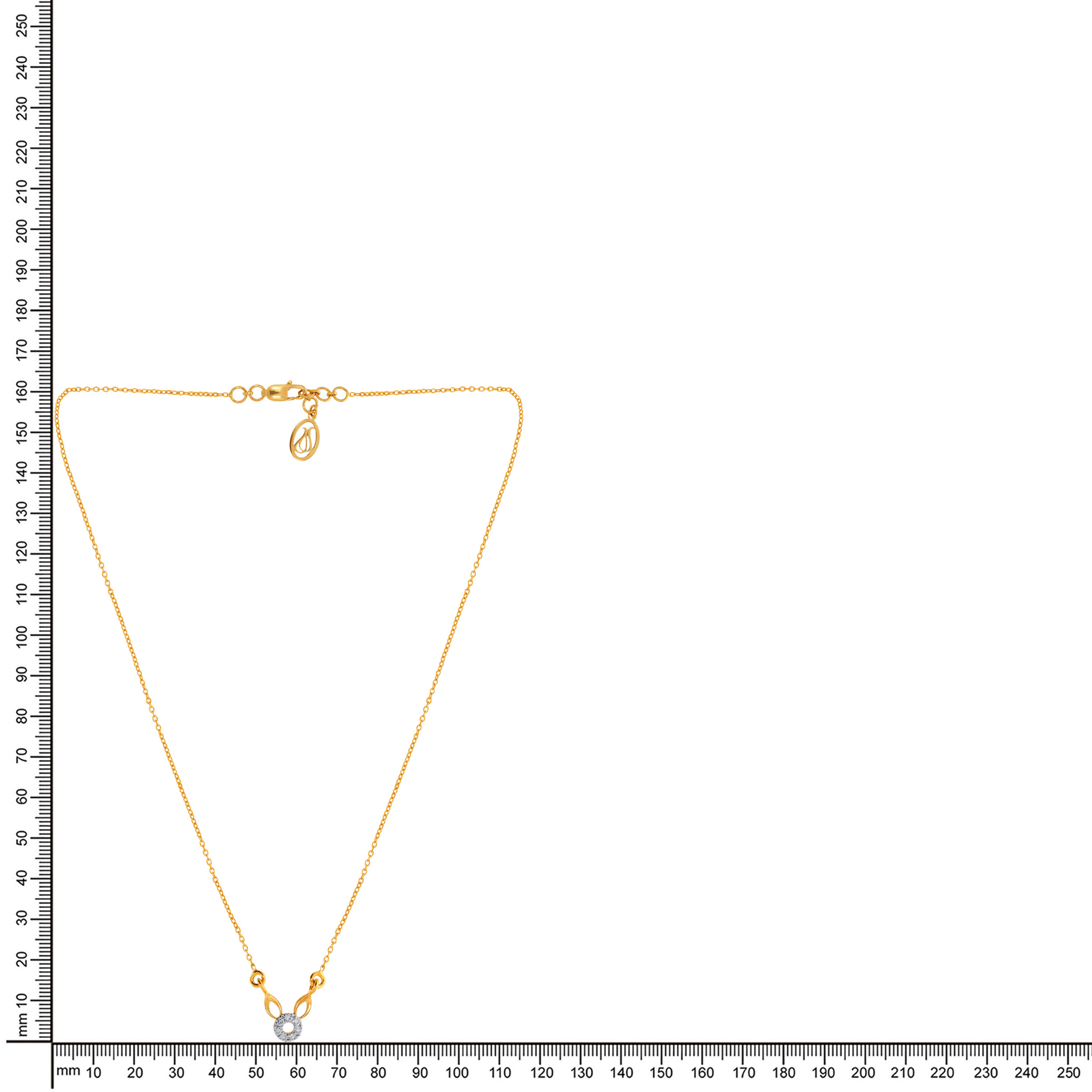 14K Yellow Gold Kids Diamond Chain Pendant-DCP-D000790398 - Senco Gold and Diamonds