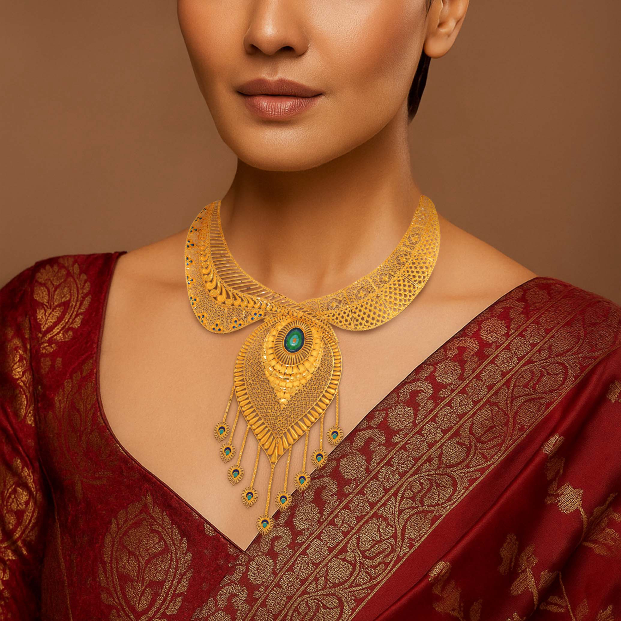 Royal Grace Gold Necklace - Senco Gold and Diamonds