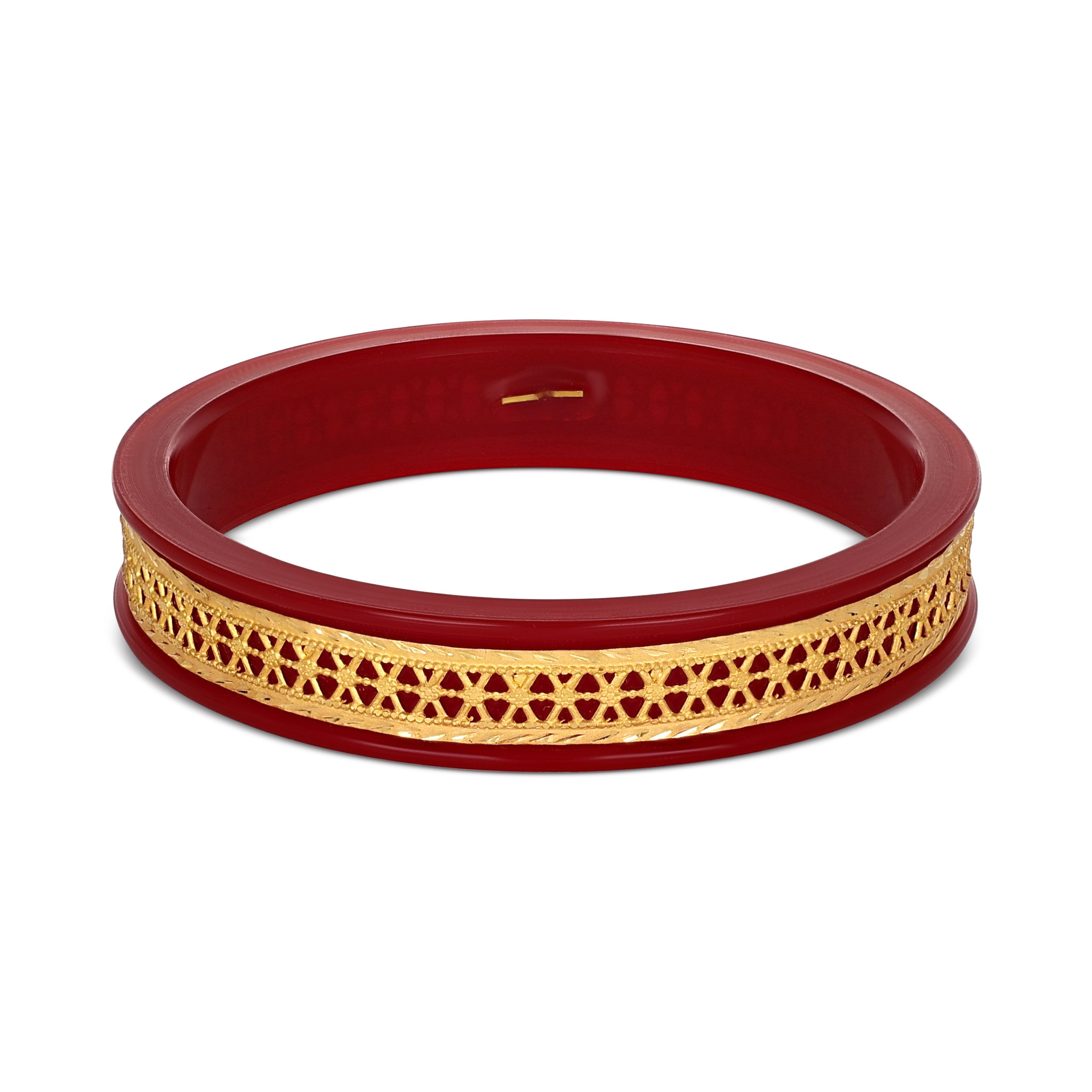 Sacred Ties Gold Pola Bangle - Senco Gold and Diamonds