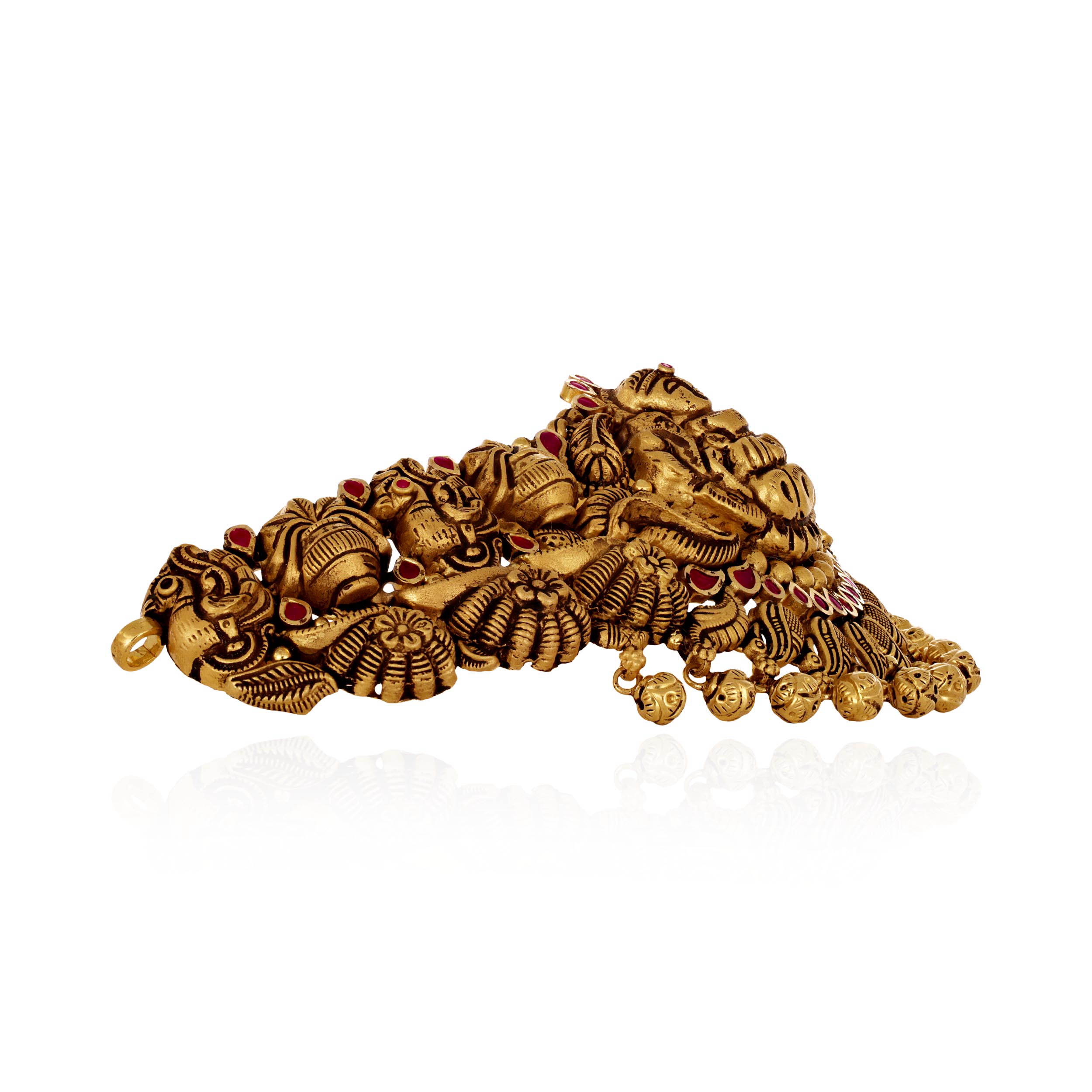 Peacock Devi Adorné Gold Choker - Senco Gold and Diamonds