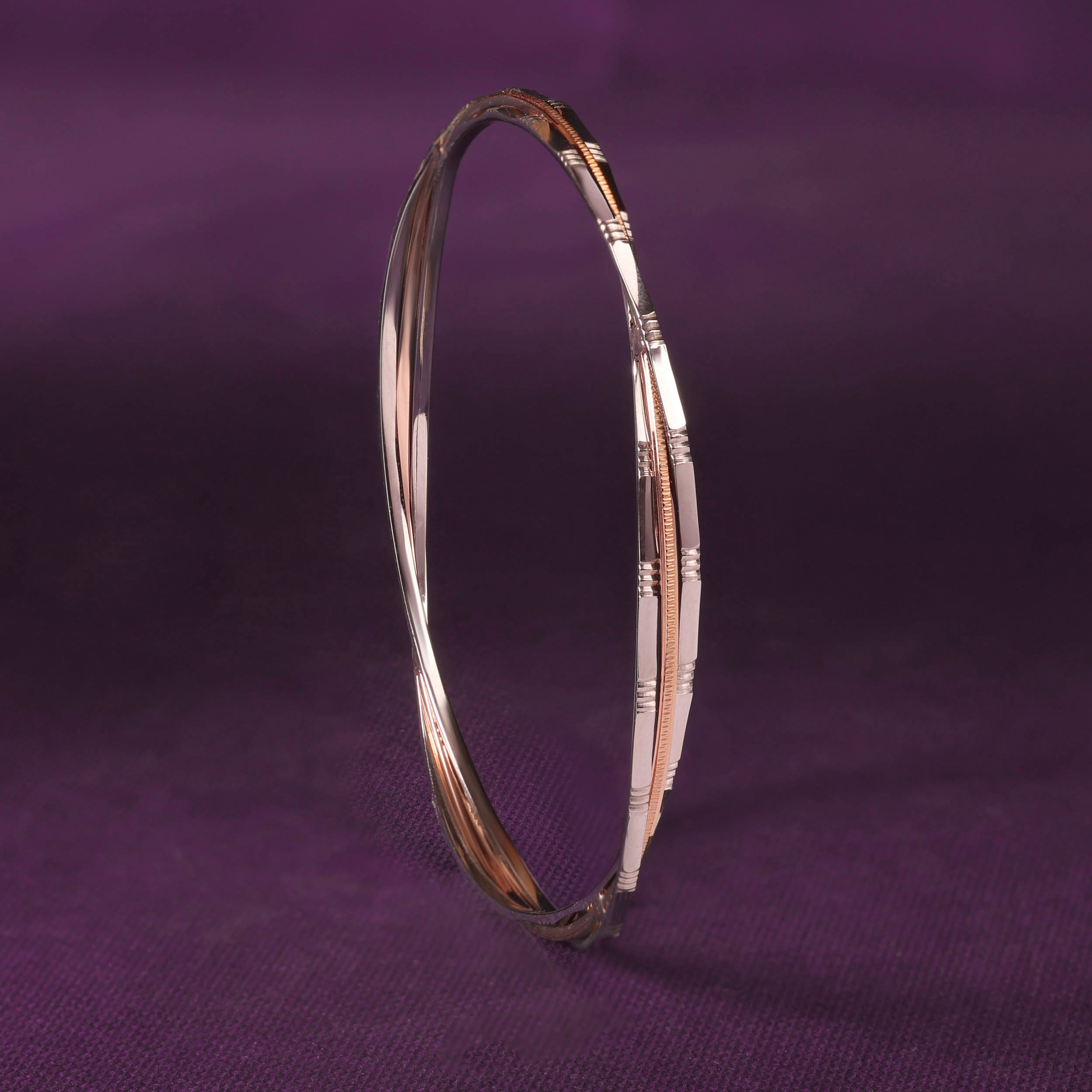 Intertwined Versatile Platinum Bangle - Senco Gold and Diamonds