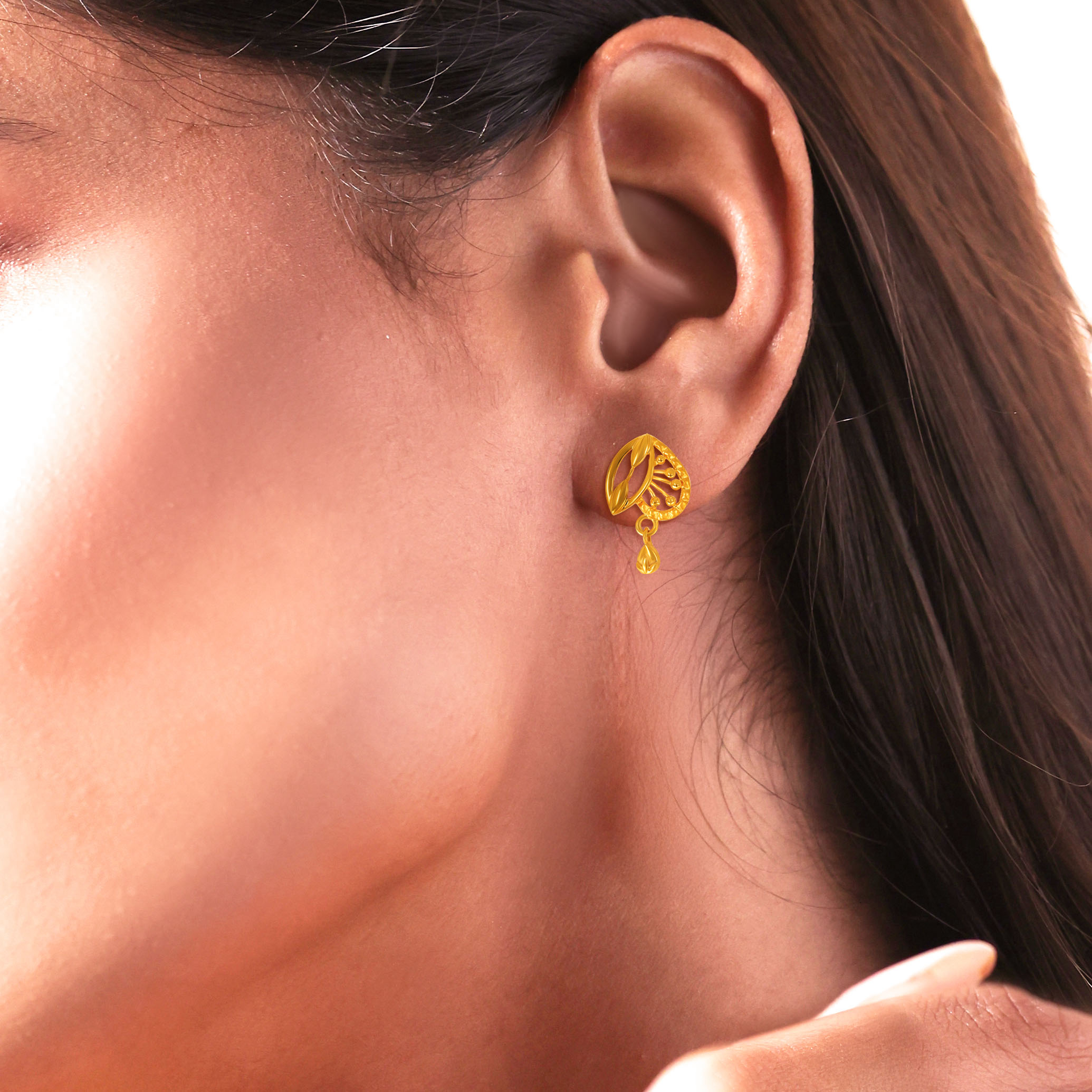 Dew Leaf Gold Drops - Senco Gold and Diamonds