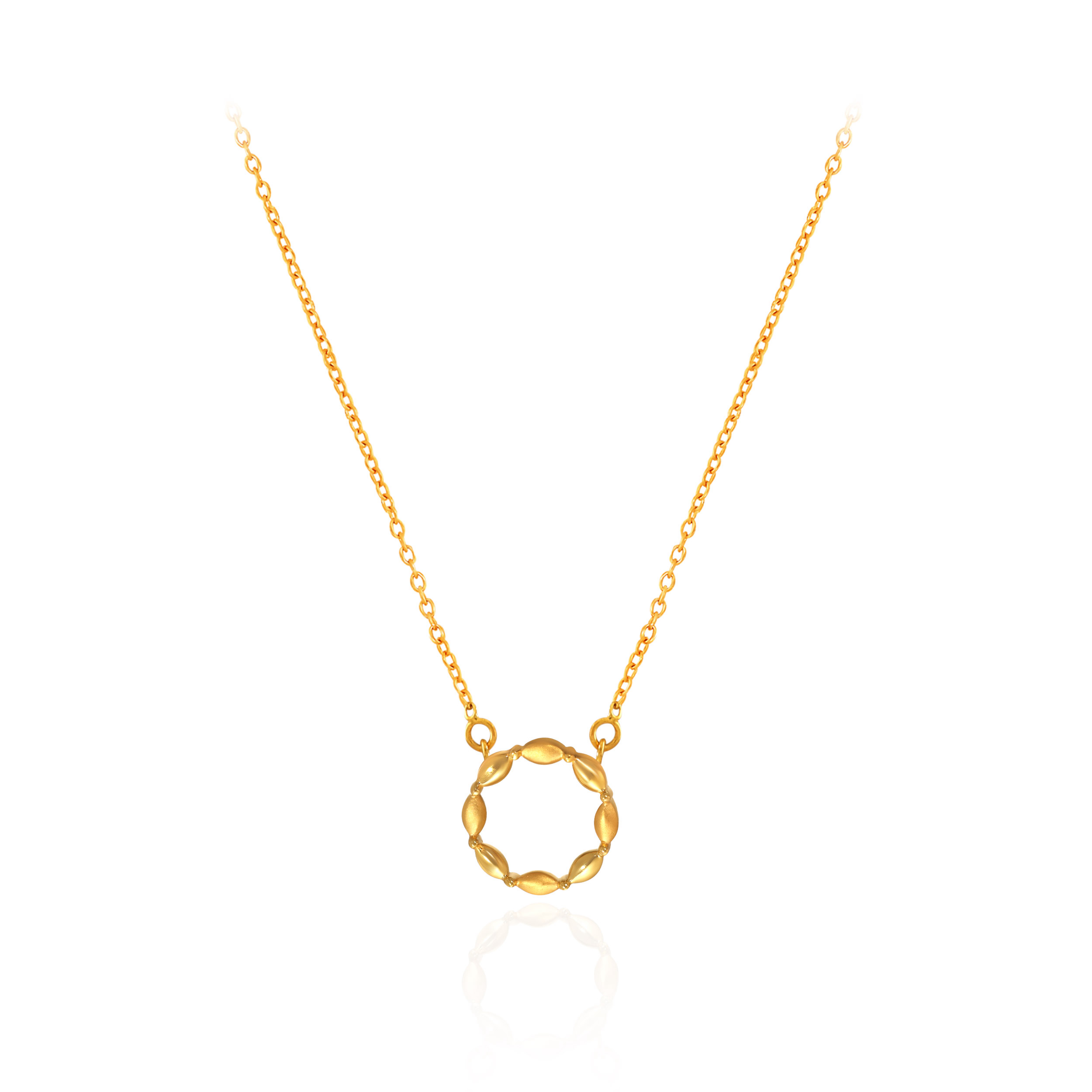 Infinity Loop Gold Chain Pendant - Senco Gold and Diamonds