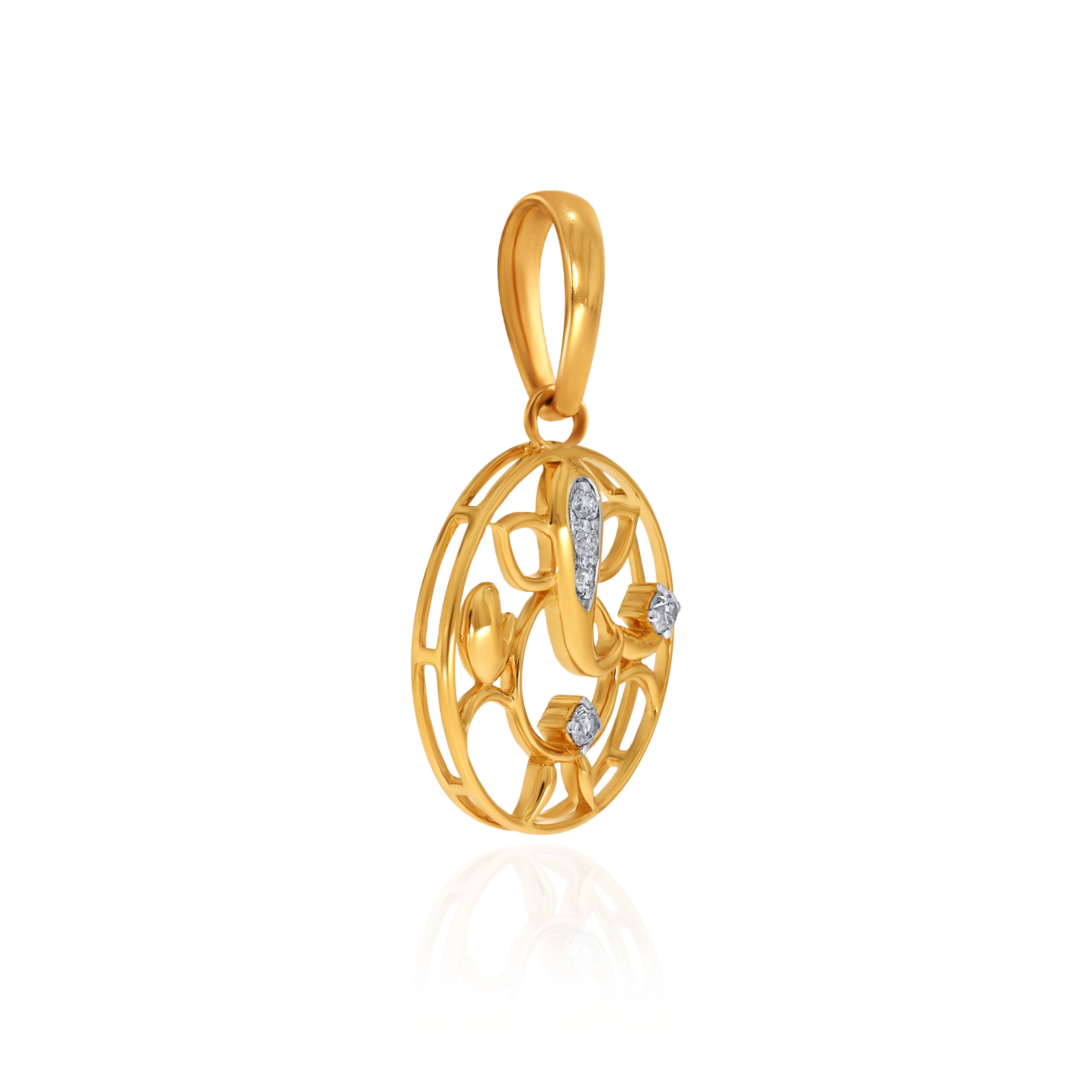 Radiant Ganesha Diamond Rakhi Pendant - Senco Gold and Diamonds