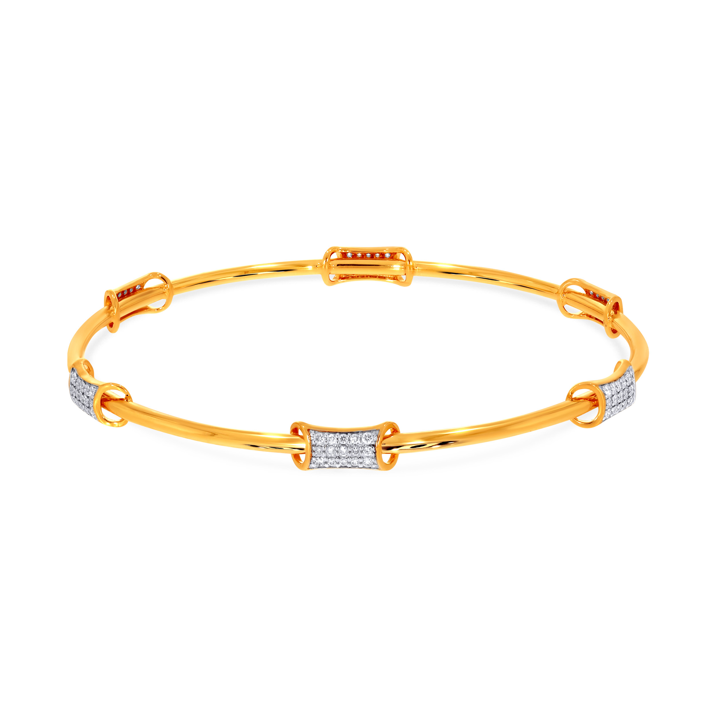 Subtle Luxury Diamond Bangle - Senco Gold and Diamonds