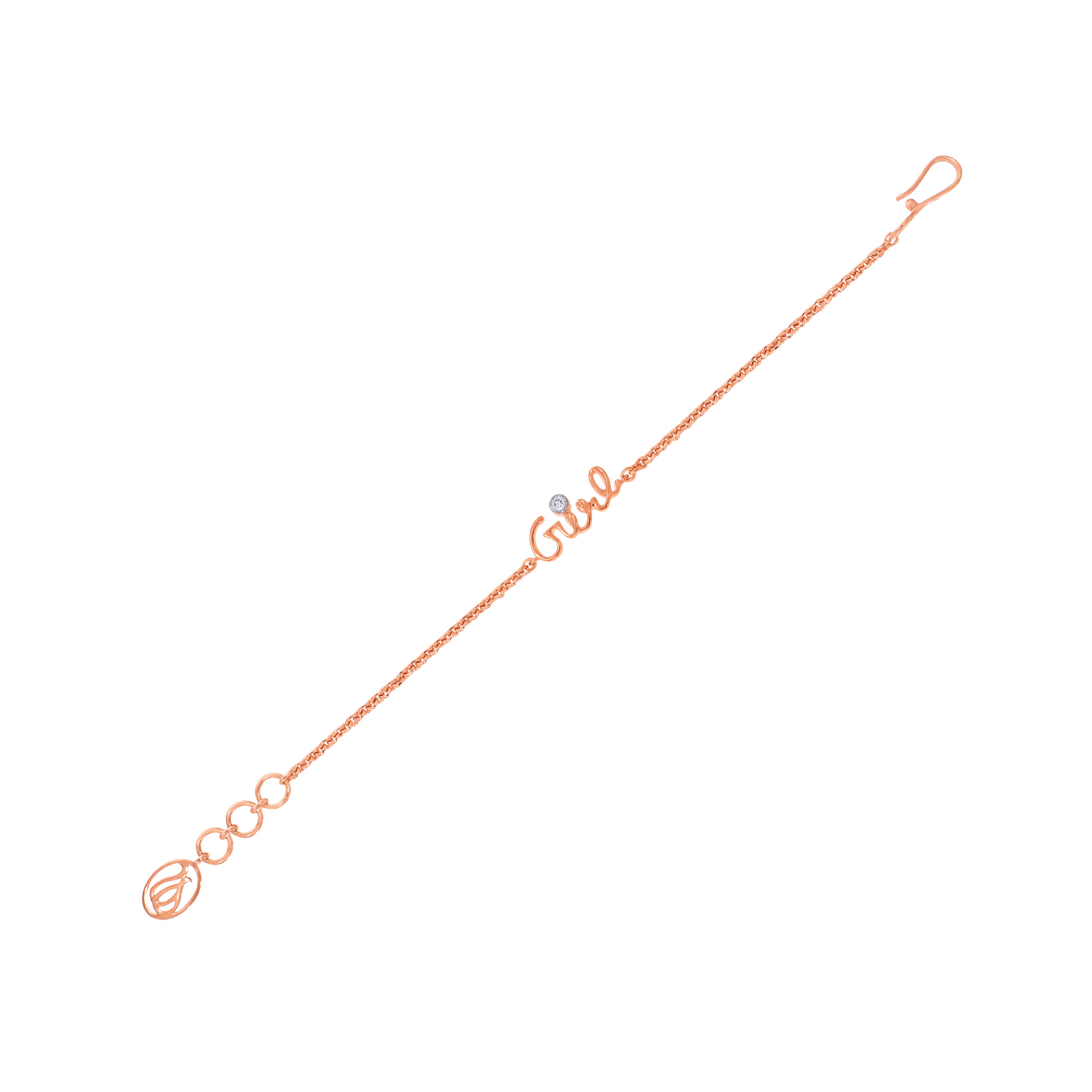 18K Rose Gold Kids Diamond Bracelet-DBR-D000790452 - Senco Gold and Diamonds