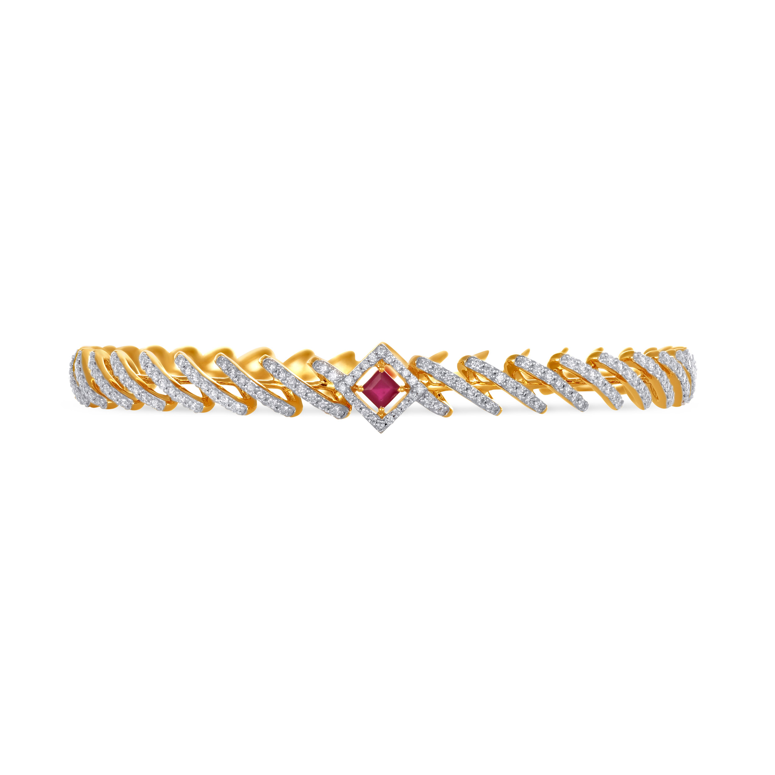 Blush Crest Diamond Churi - Senco Gold and Diamonds