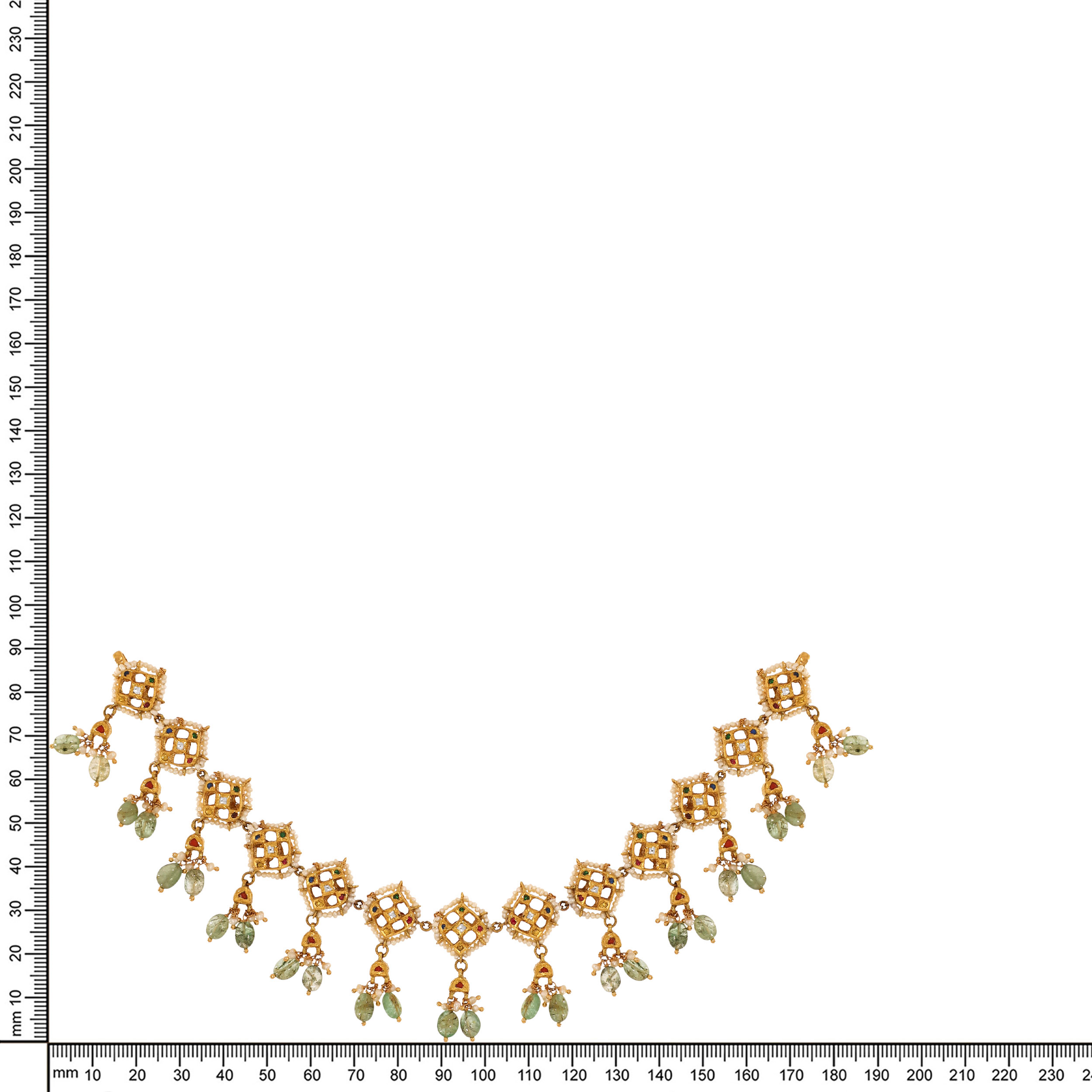 22K Yellow Gold Kundan Necklace-GN-D000788424 - Senco Gold and Diamonds