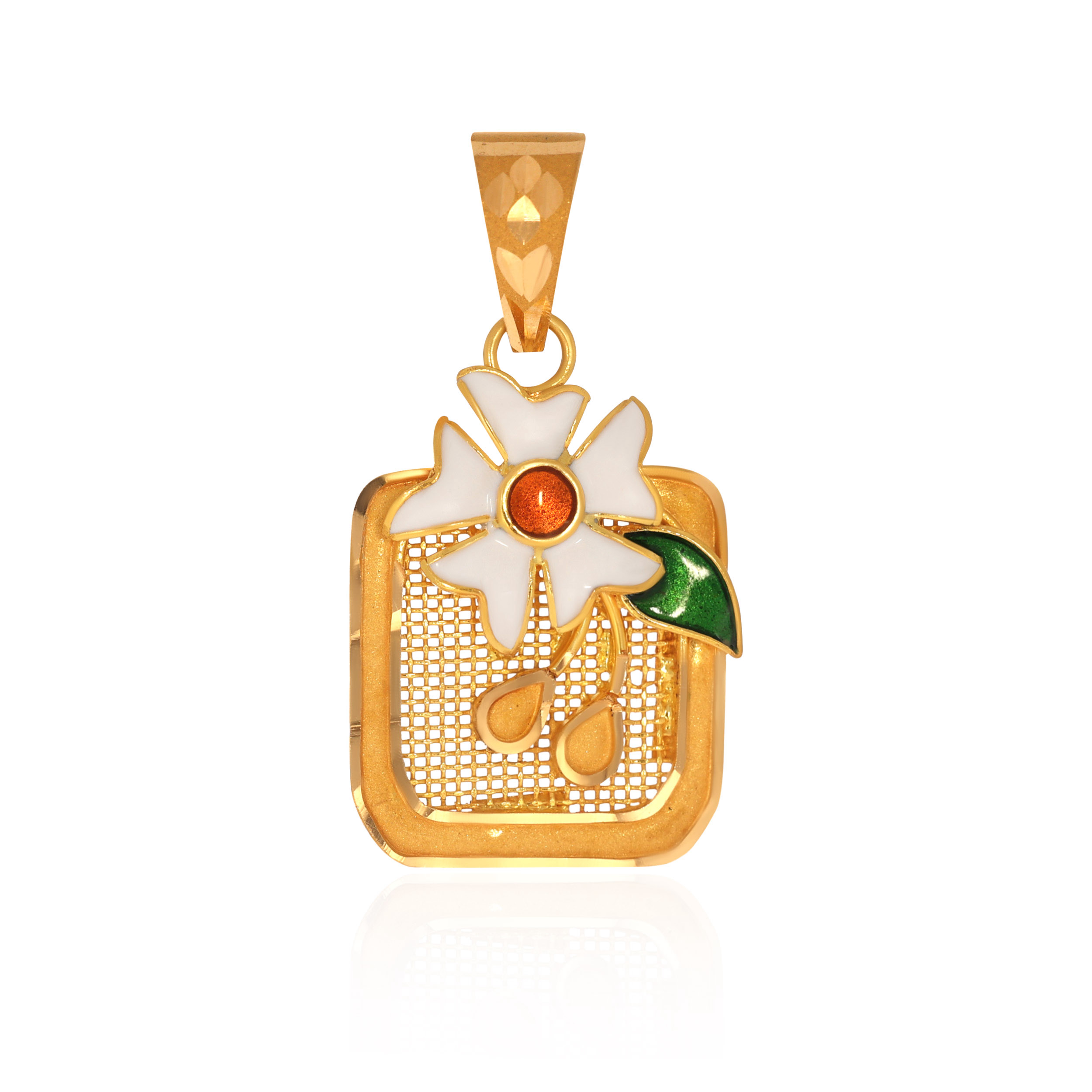 22K Yellow Gold Pendant-GPN-D000783645 - Senco Gold and Diamonds