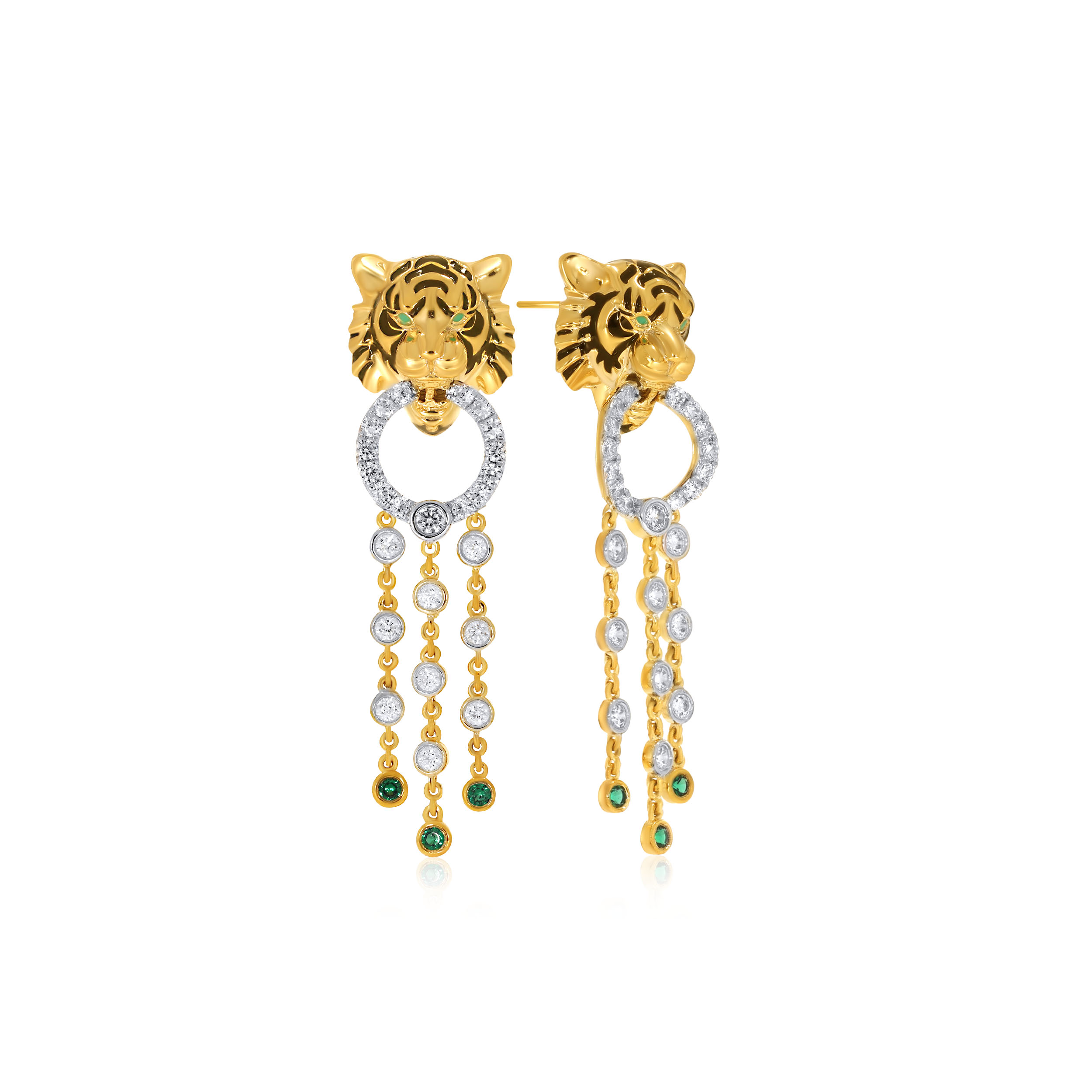 Bold Shimmer Diamond Drop Earrings - Senco Gold and Diamonds
