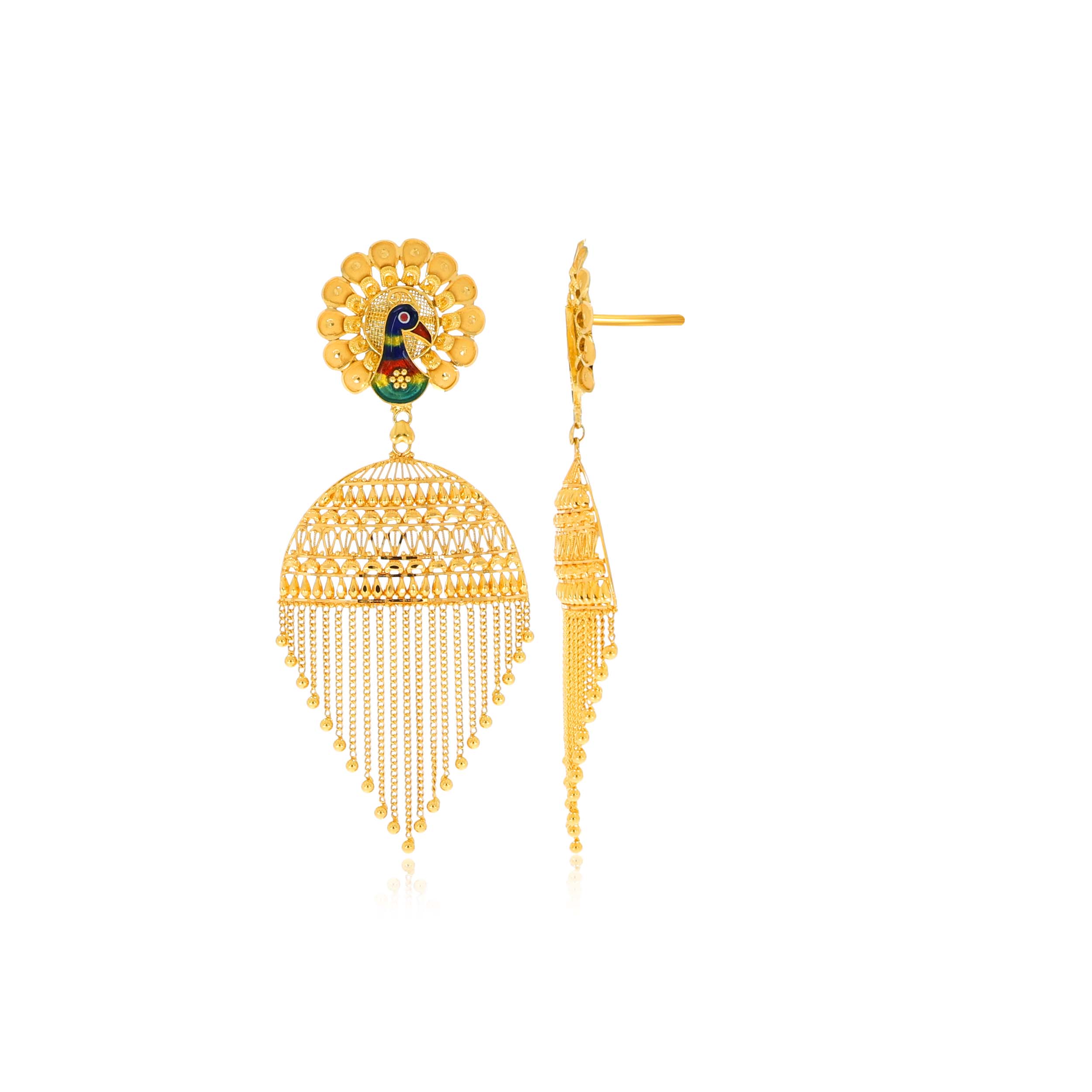 Timeless Treasure Gold Danglers - Senco Gold and Diamonds