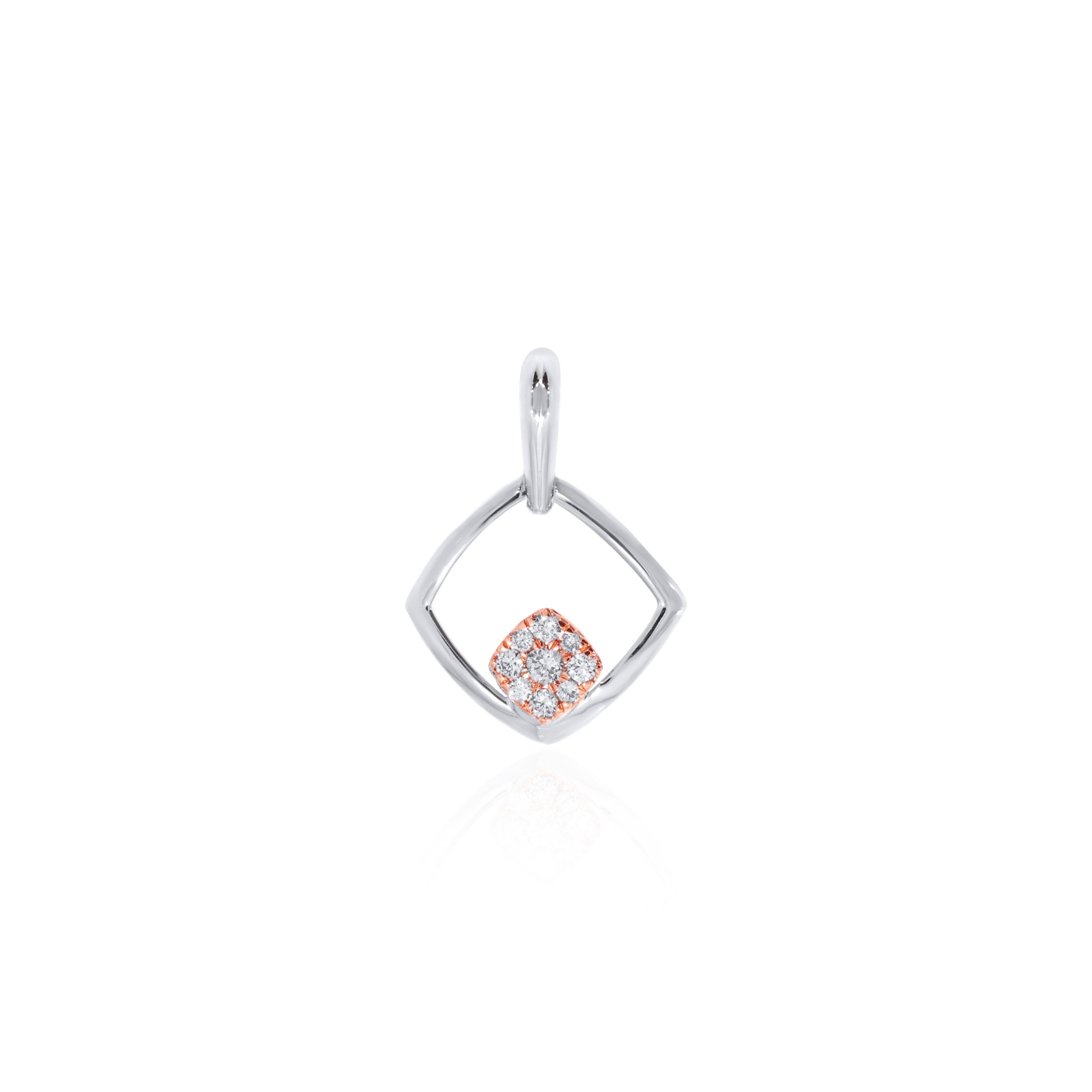 Dual Radiance Platinum Diamond Pendant - Senco Gold and Diamonds