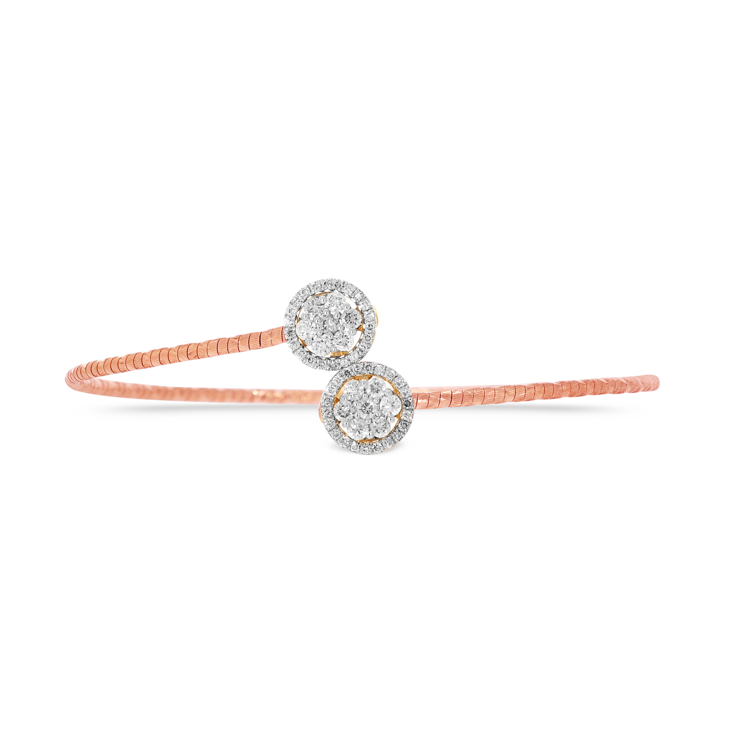 Dual Cluster Diamond Bracelet - Senco Gold and Diamonds