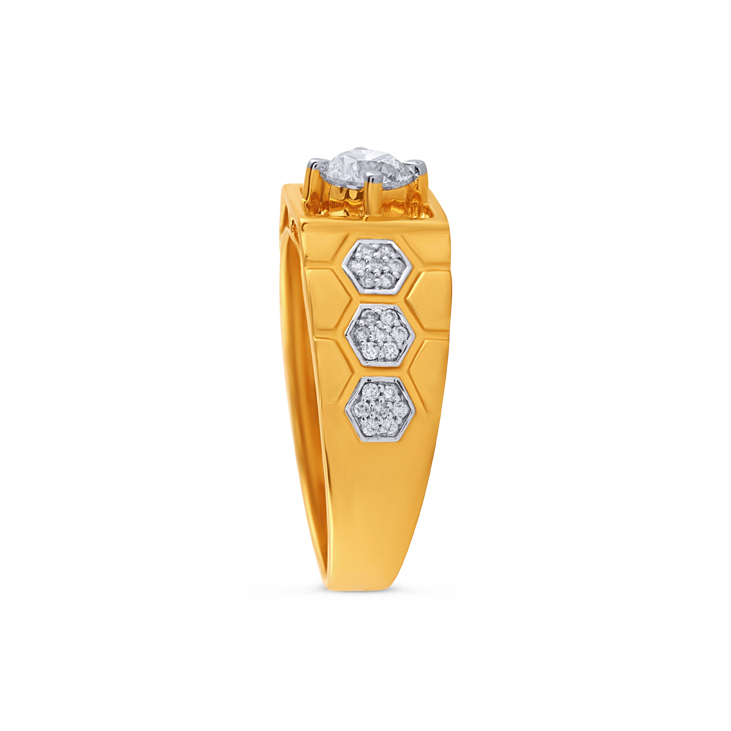 GeoCore Solitaire Men's Diamond Ring - Senco Gold and Diamonds