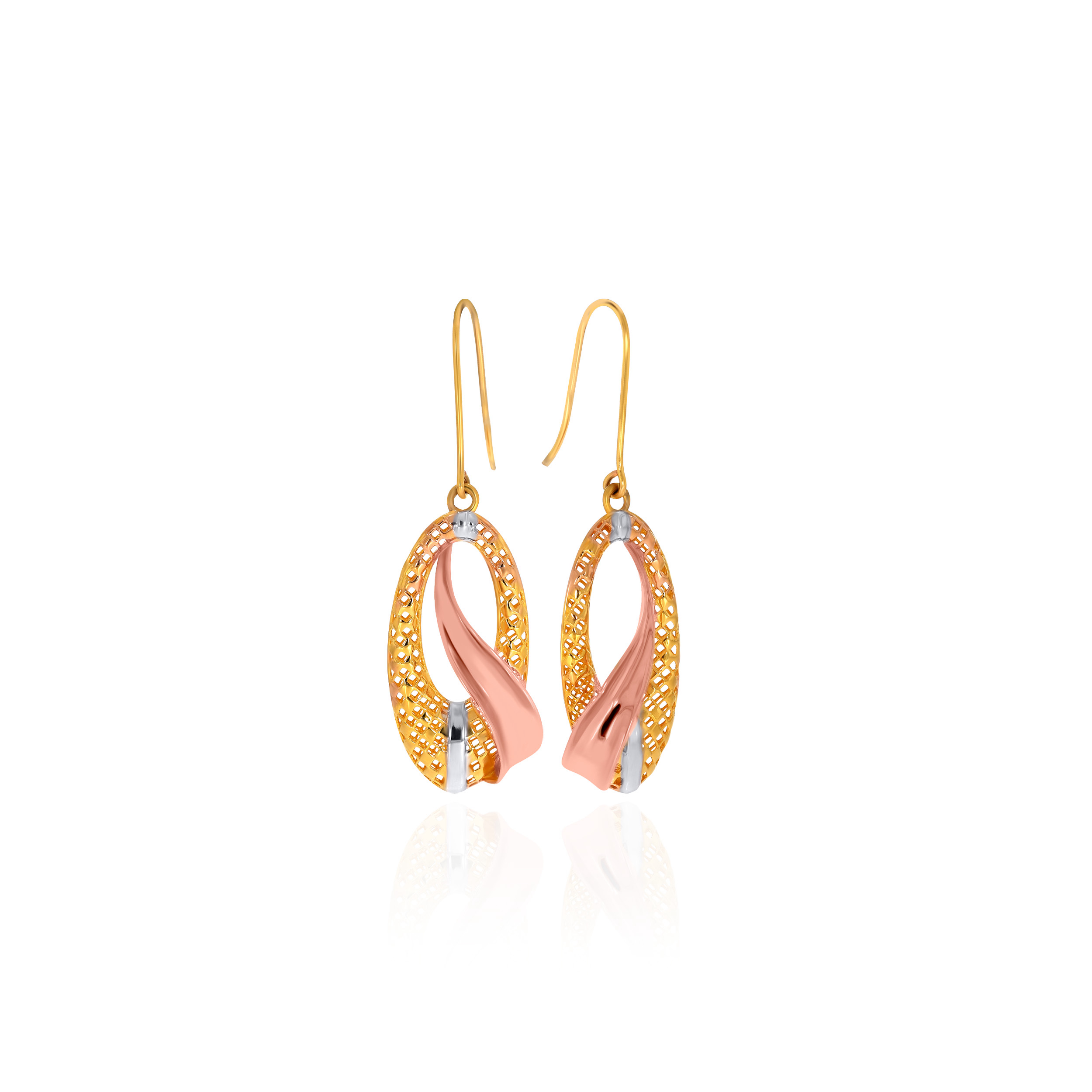 18K Yellow Gold Gold Drop Earrings-GP-D000690114 - Senco Gold and Diamonds