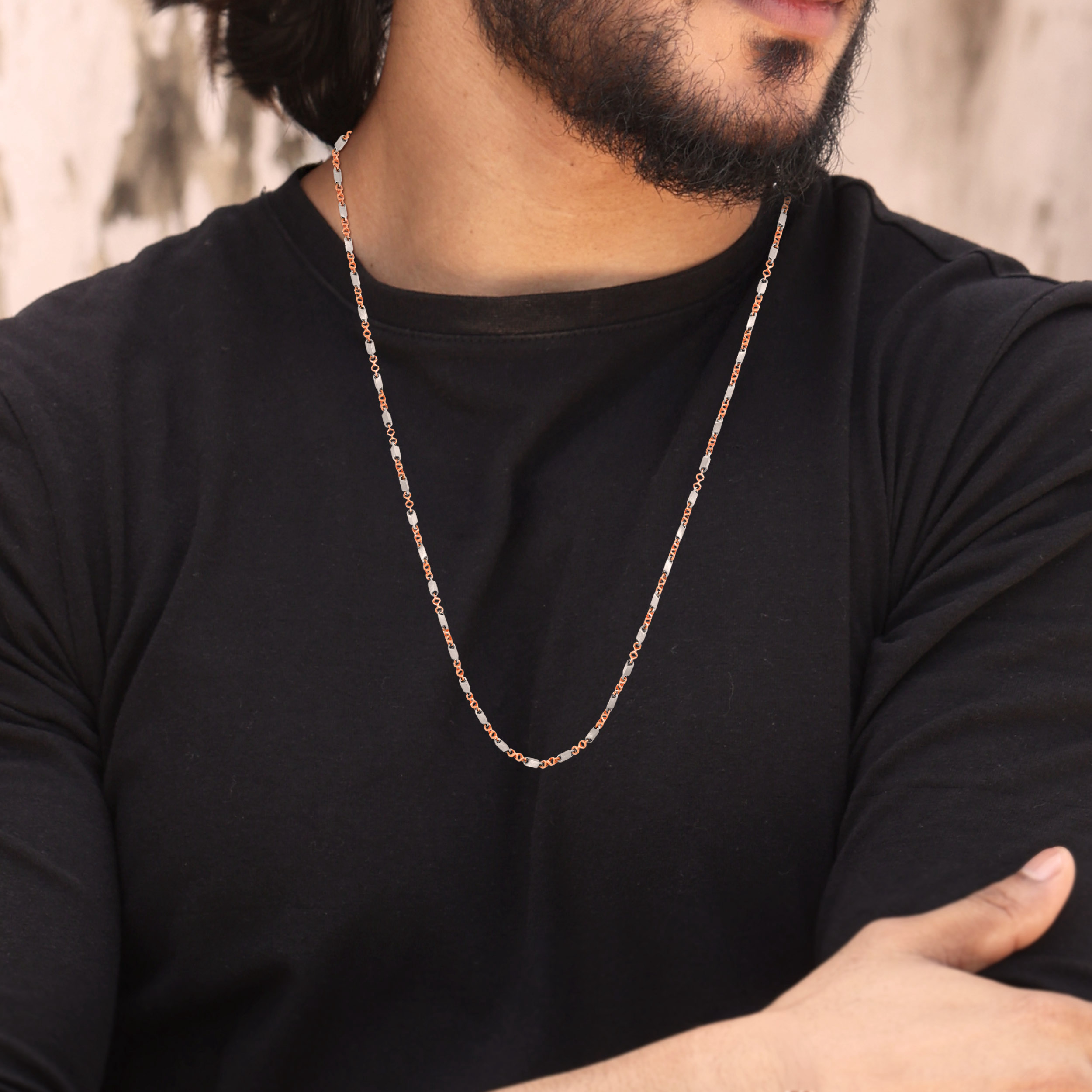Fusion Link Men's Platinum Chain - Senco Gold and Diamonds