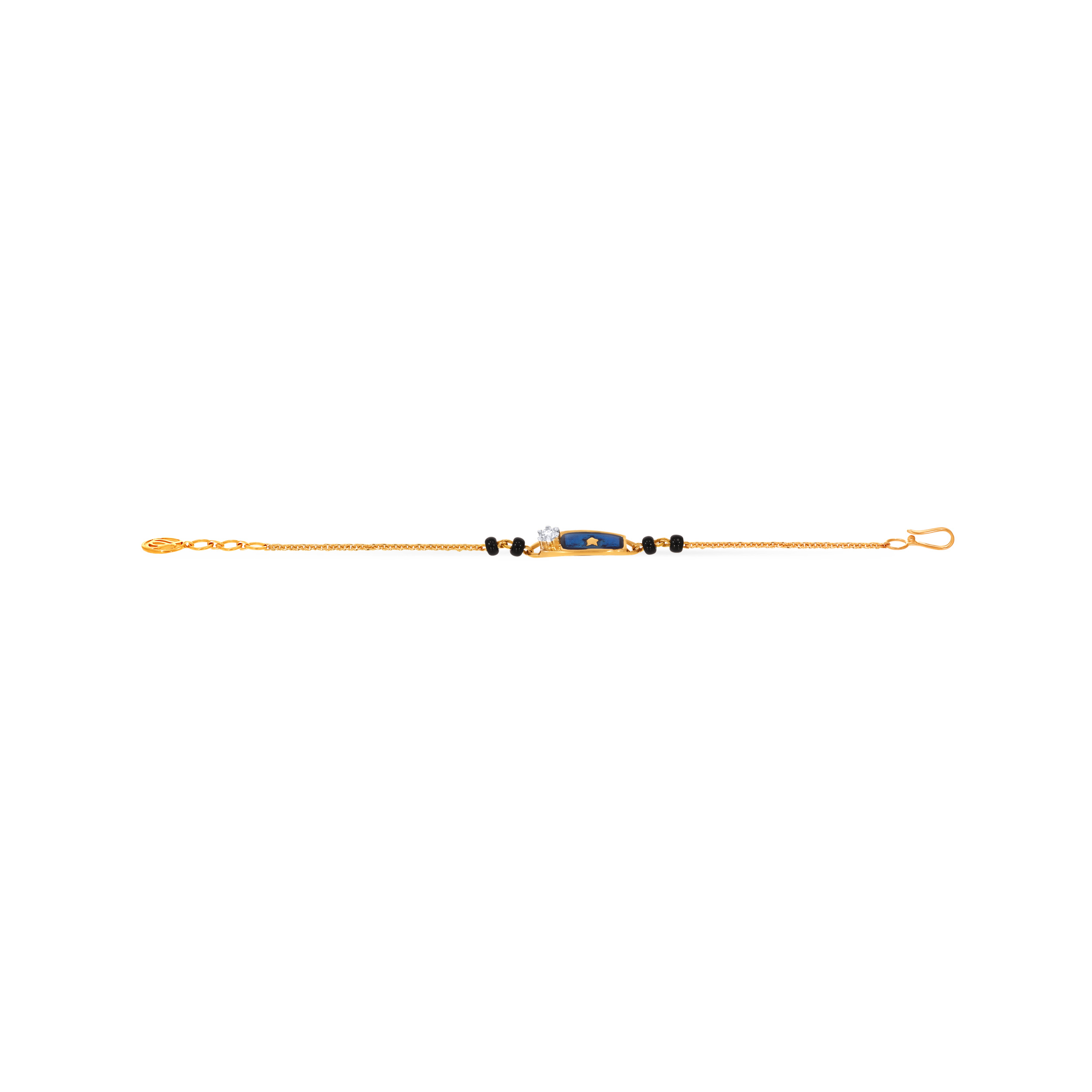18K Yellow Gold Kids Diamond Bracelet-DBR-D000790454 - Senco Gold and Diamonds