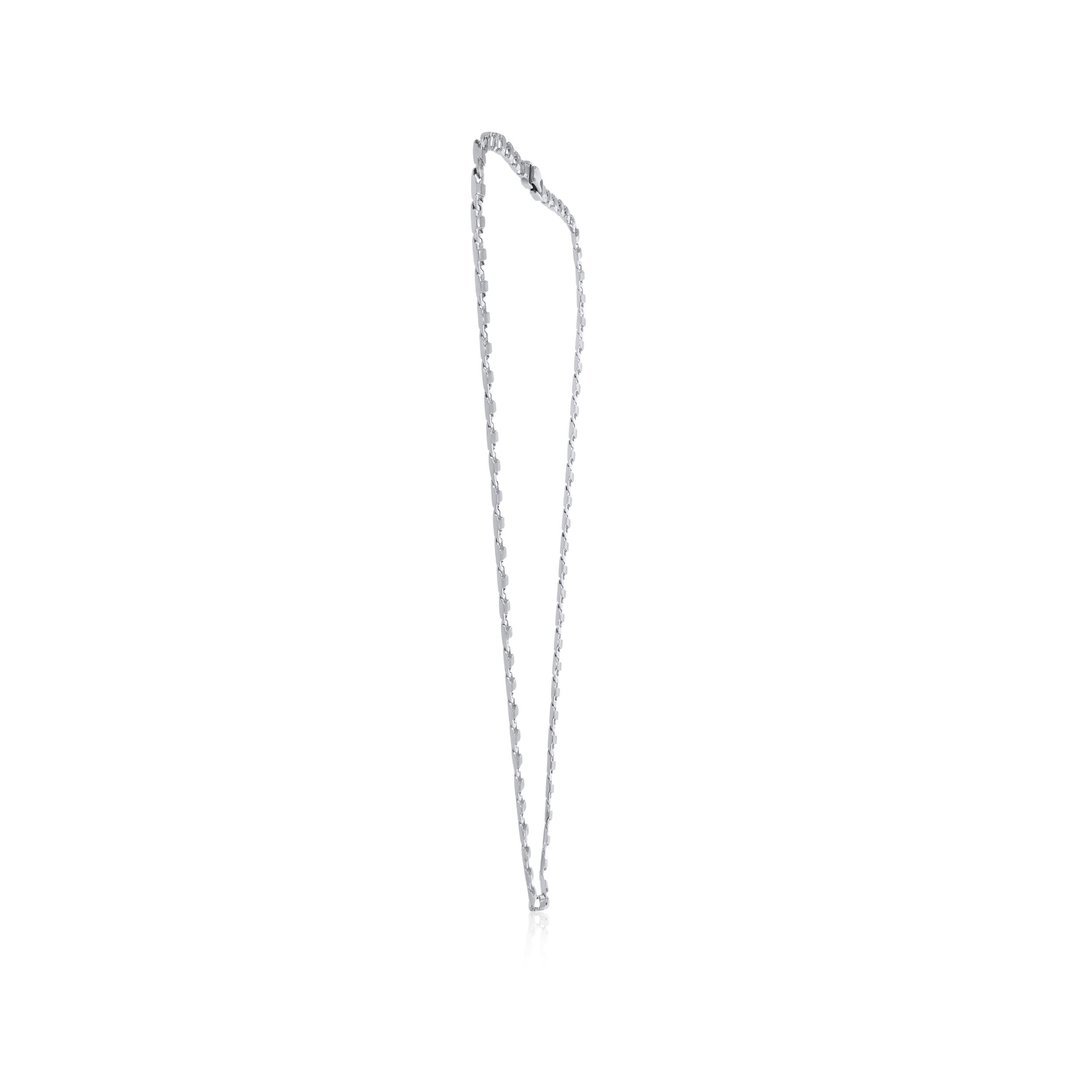 Precious Padlock Men Platinum Chain - Senco Gold and Diamonds
