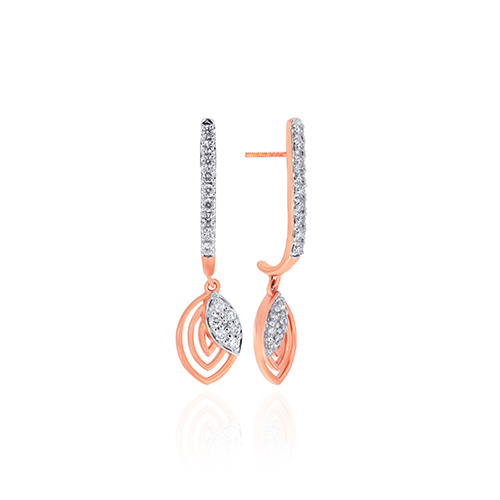 Gilded Grove Diamond Drop Earrings - Senco Gold and Diamonds