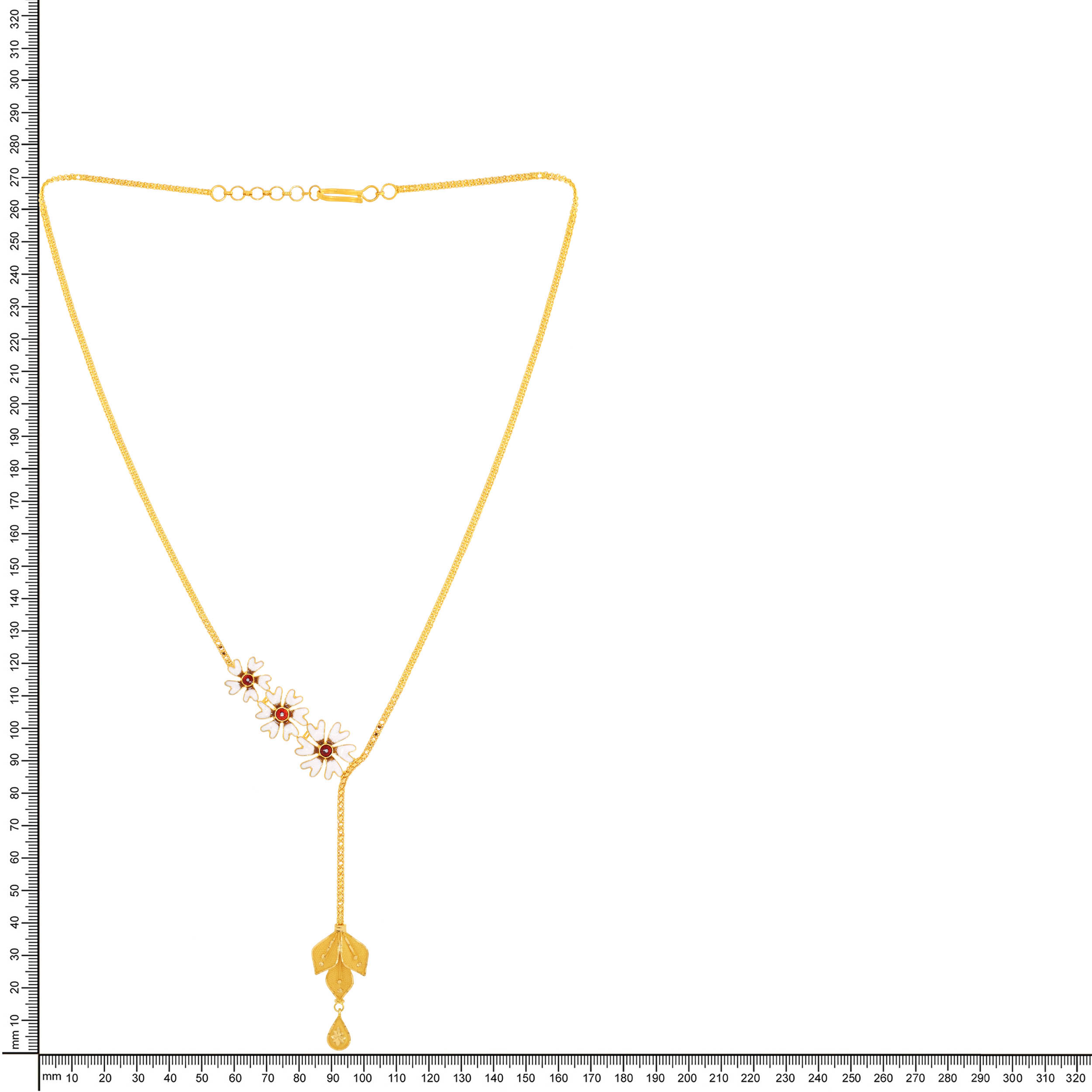 Sacred Bloom Sleek Gold Necklace - Senco Gold and Diamonds