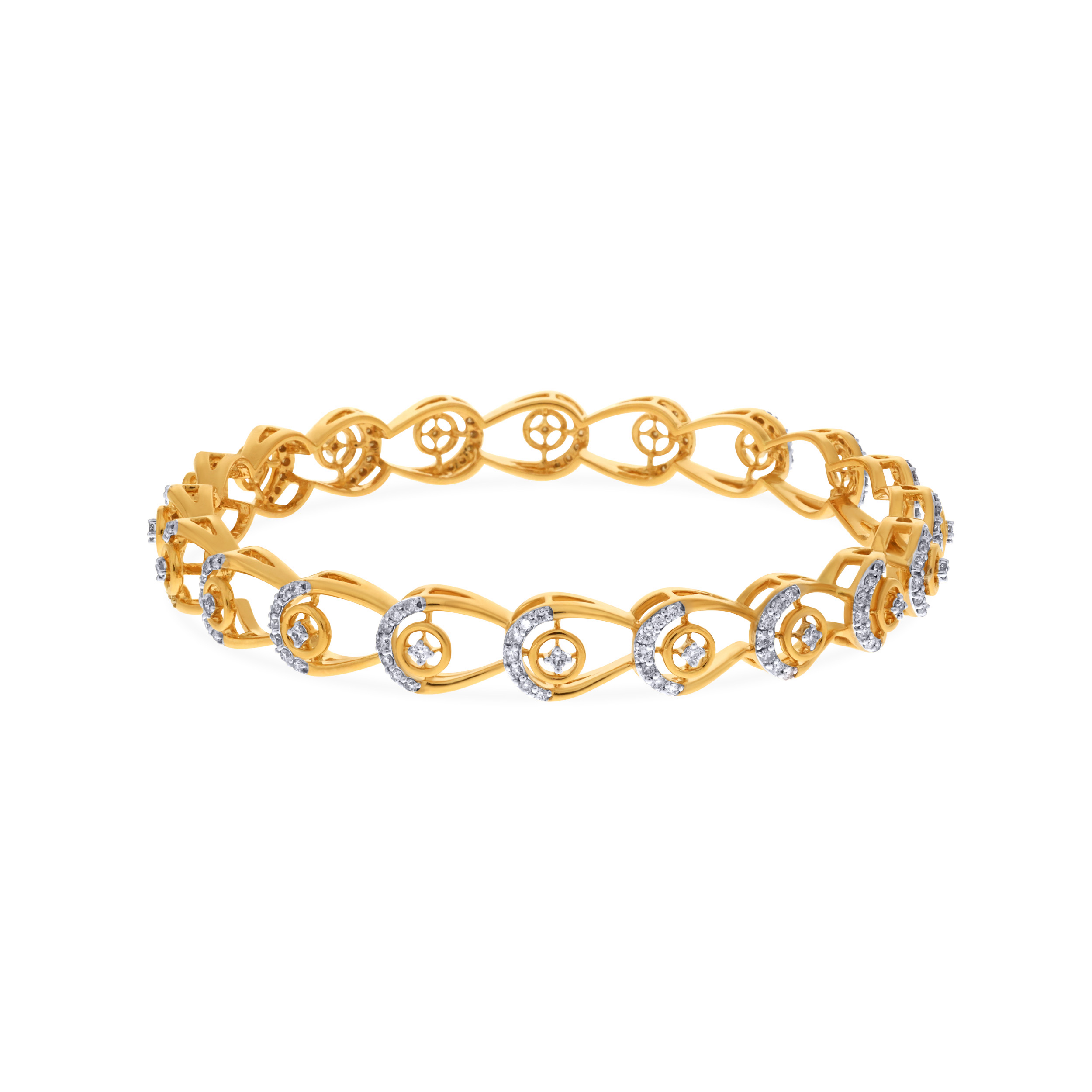 Droplets Array Diamond Bangle - Senco Gold and Diamonds