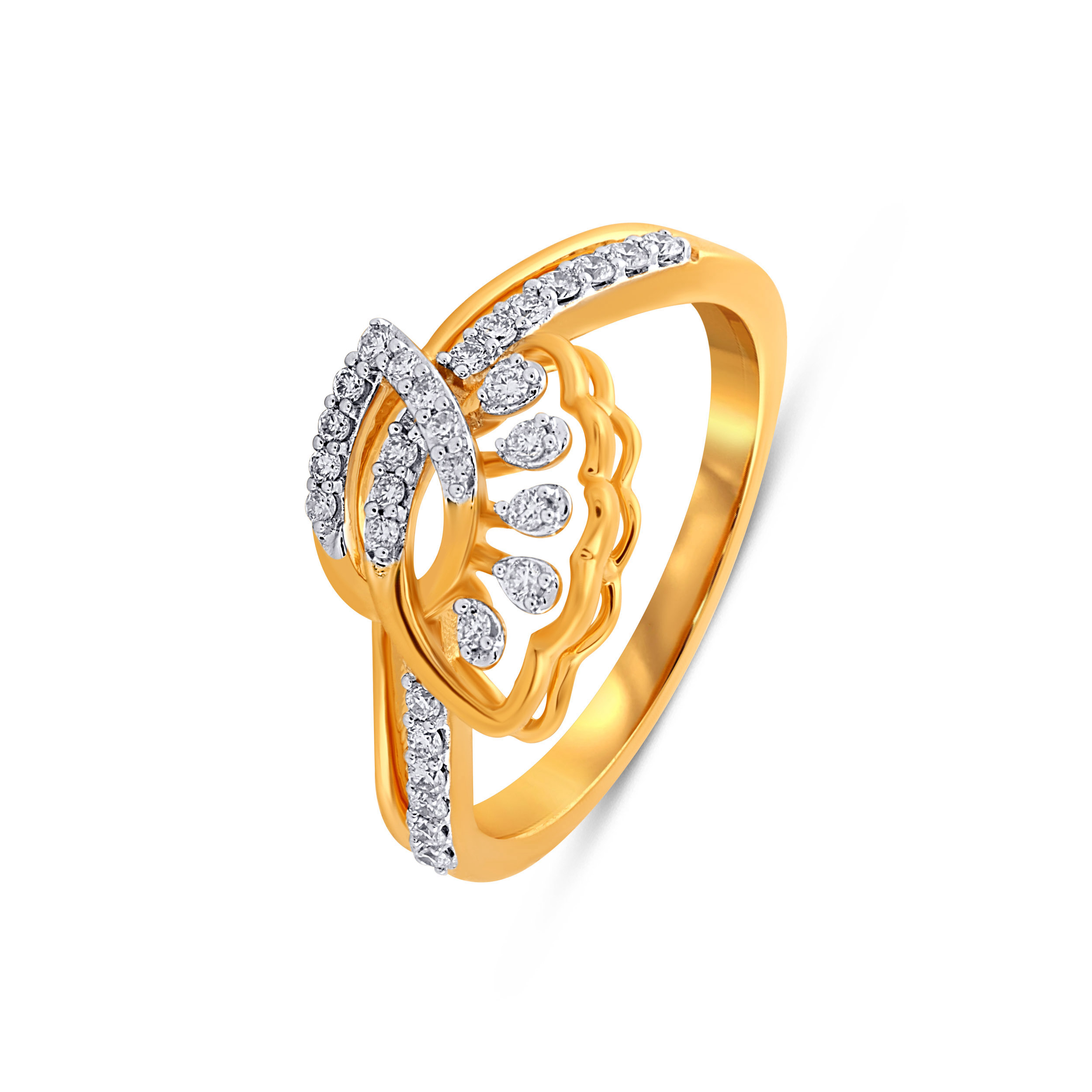 Enchanted Scallop Diamond Ring - Senco Gold and Diamonds