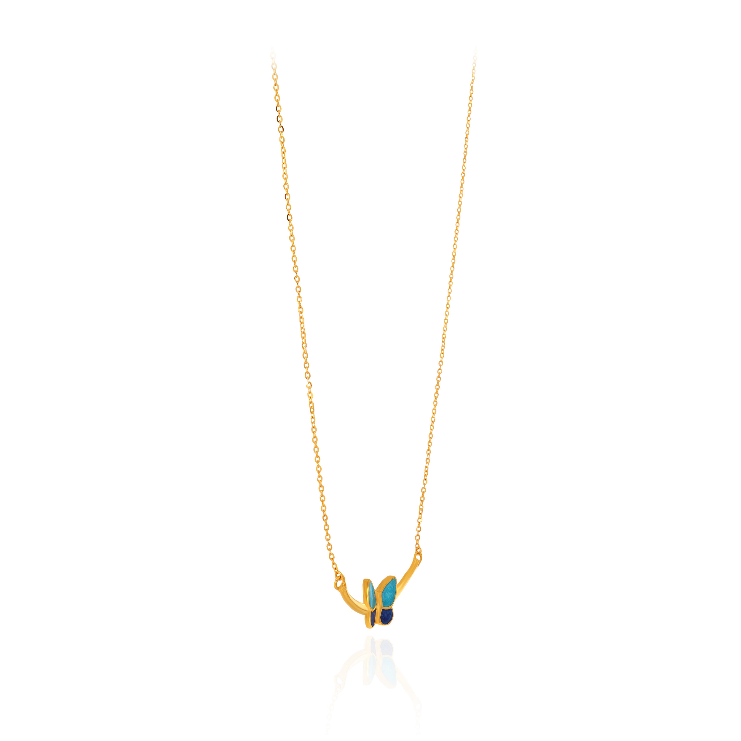 Azure Flutter Gold Pendant - Senco Gold and Diamonds
