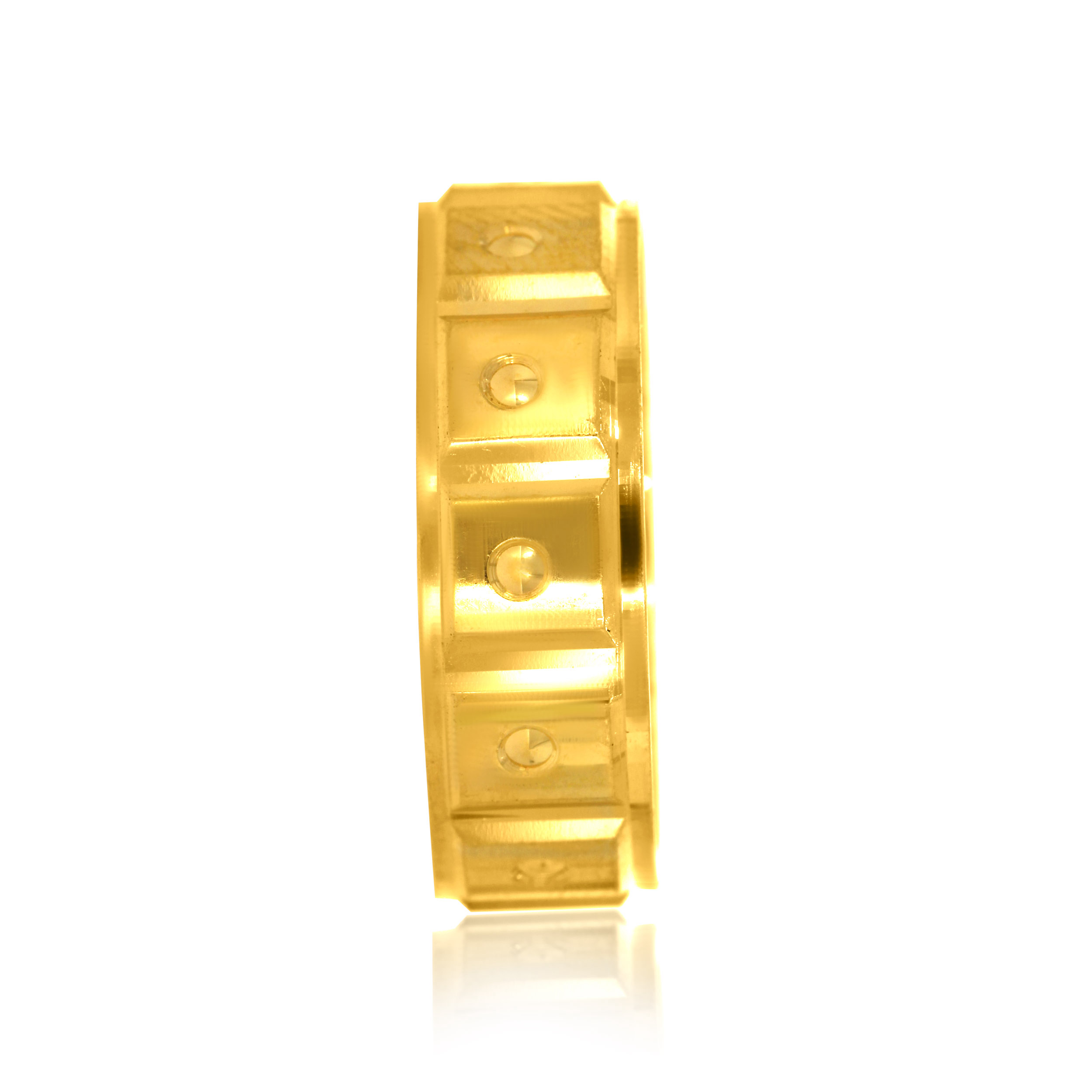 The Minimal Craft Men's Gold Band Ring - Senco Gold and Diamonds